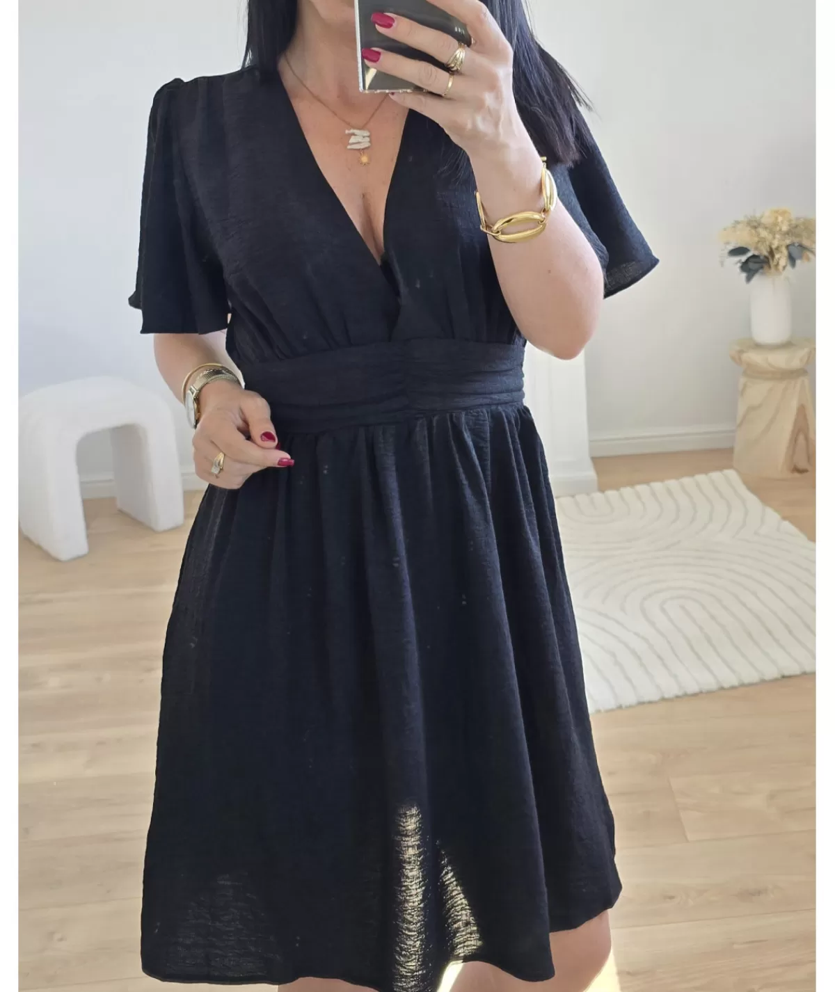 La boutique de Lilie Robes>ROBE FLORENTINA Noir