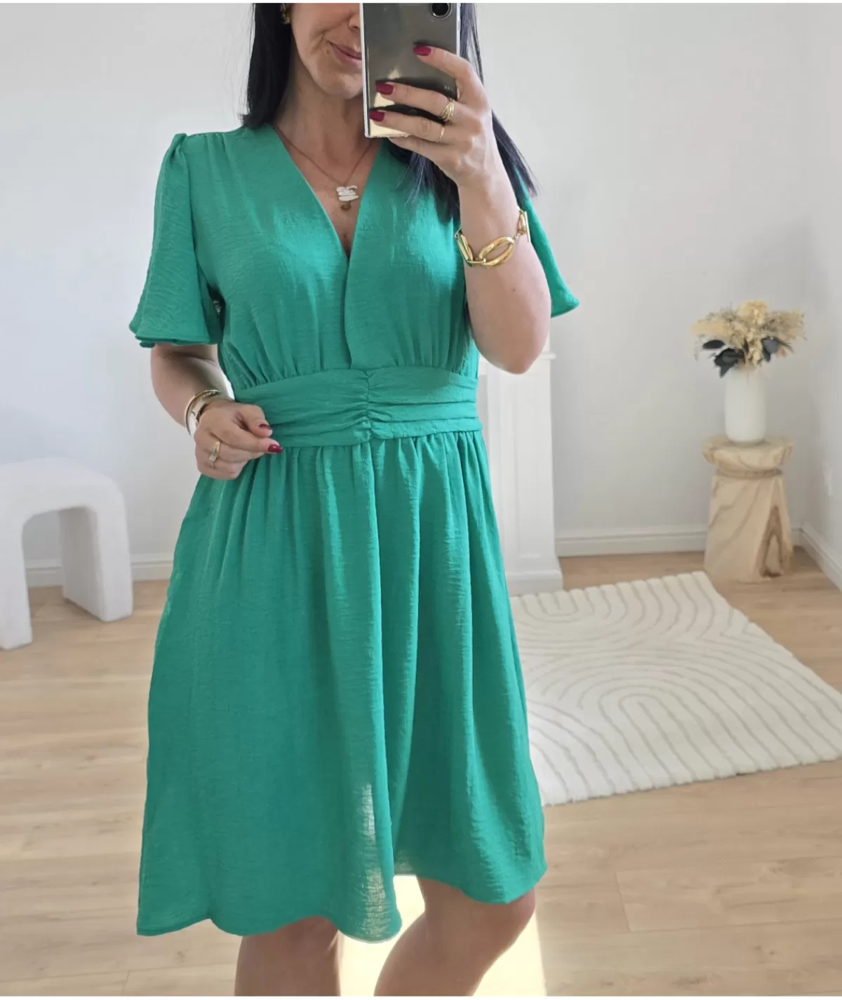 La boutique de Lilie Robes>ROBE FLORENTINA Vert