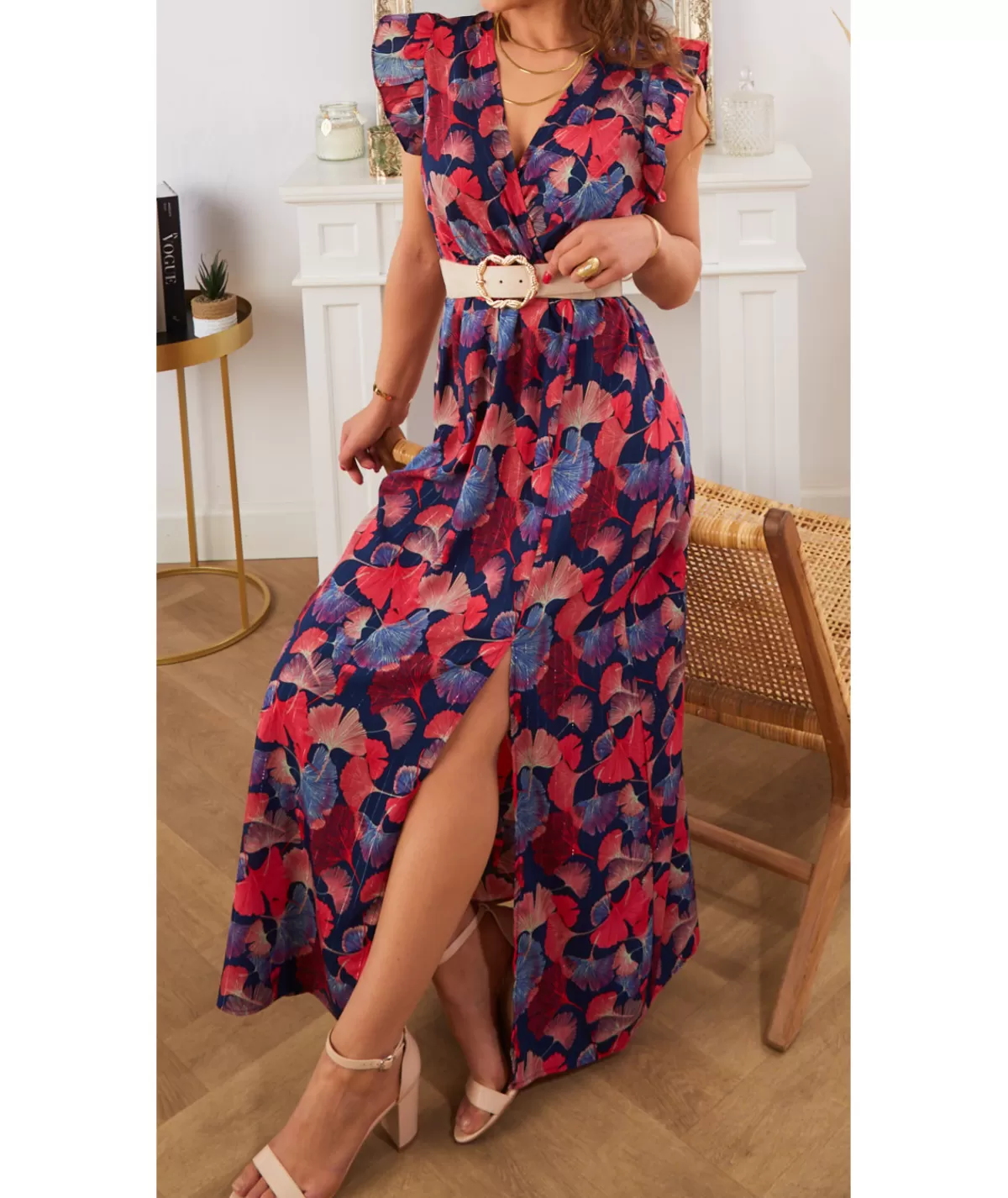 La boutique de Lilie Robes>ROBE FRANCESCA LONGUE Marine