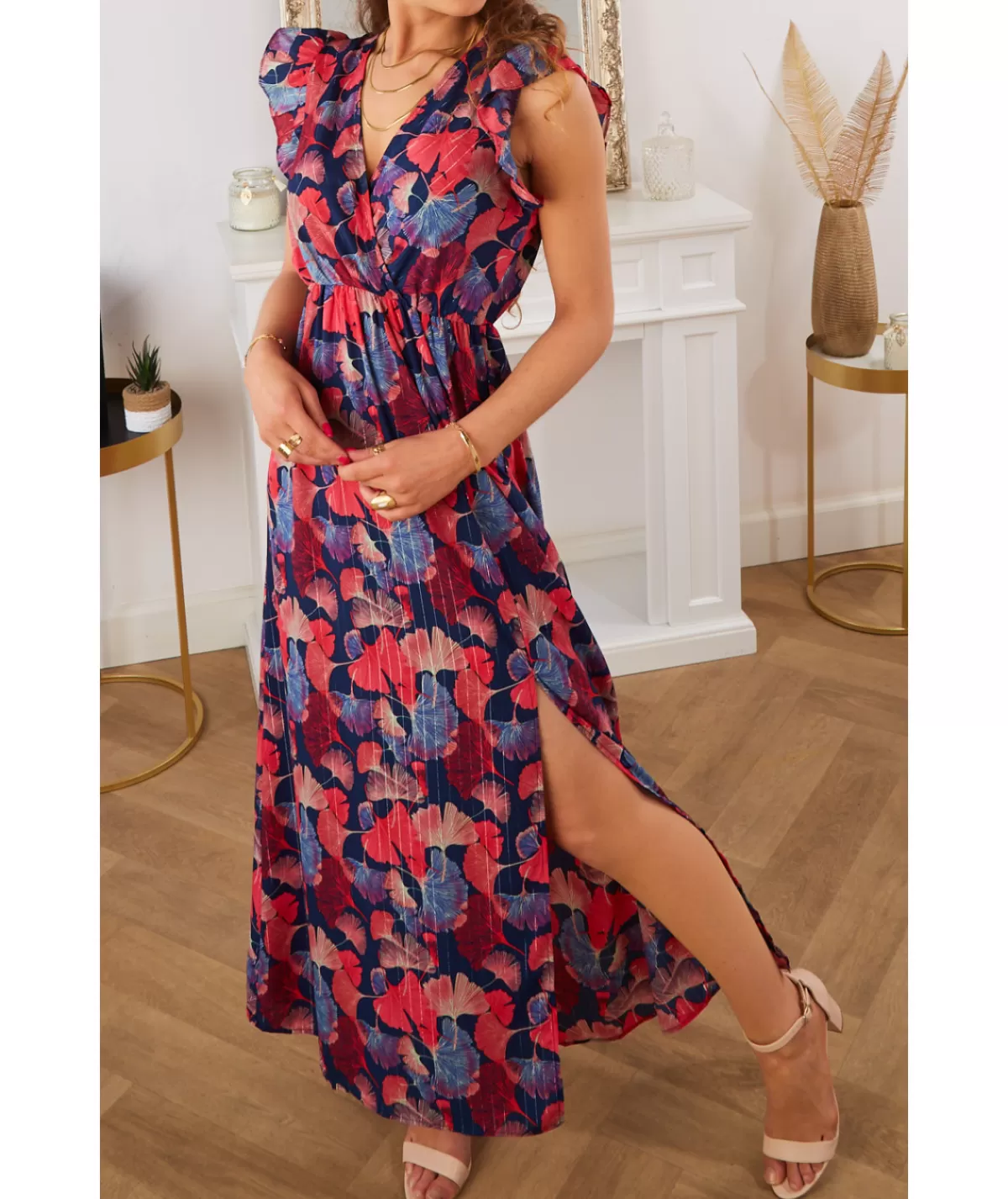 La boutique de Lilie Robes>ROBE FRANCESCA LONGUE Marine