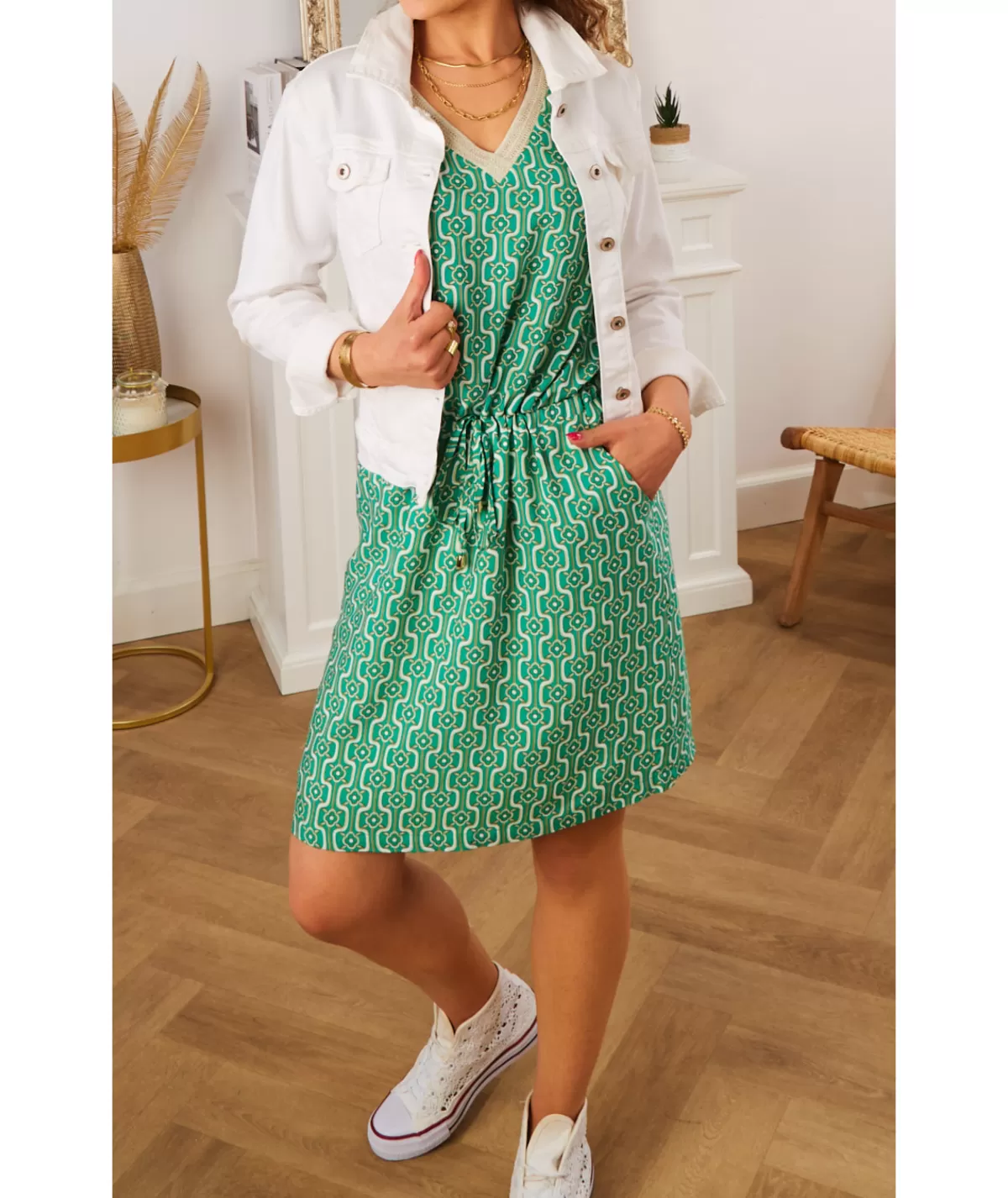 La boutique de Lilie Robes>ROBE GADA Vert