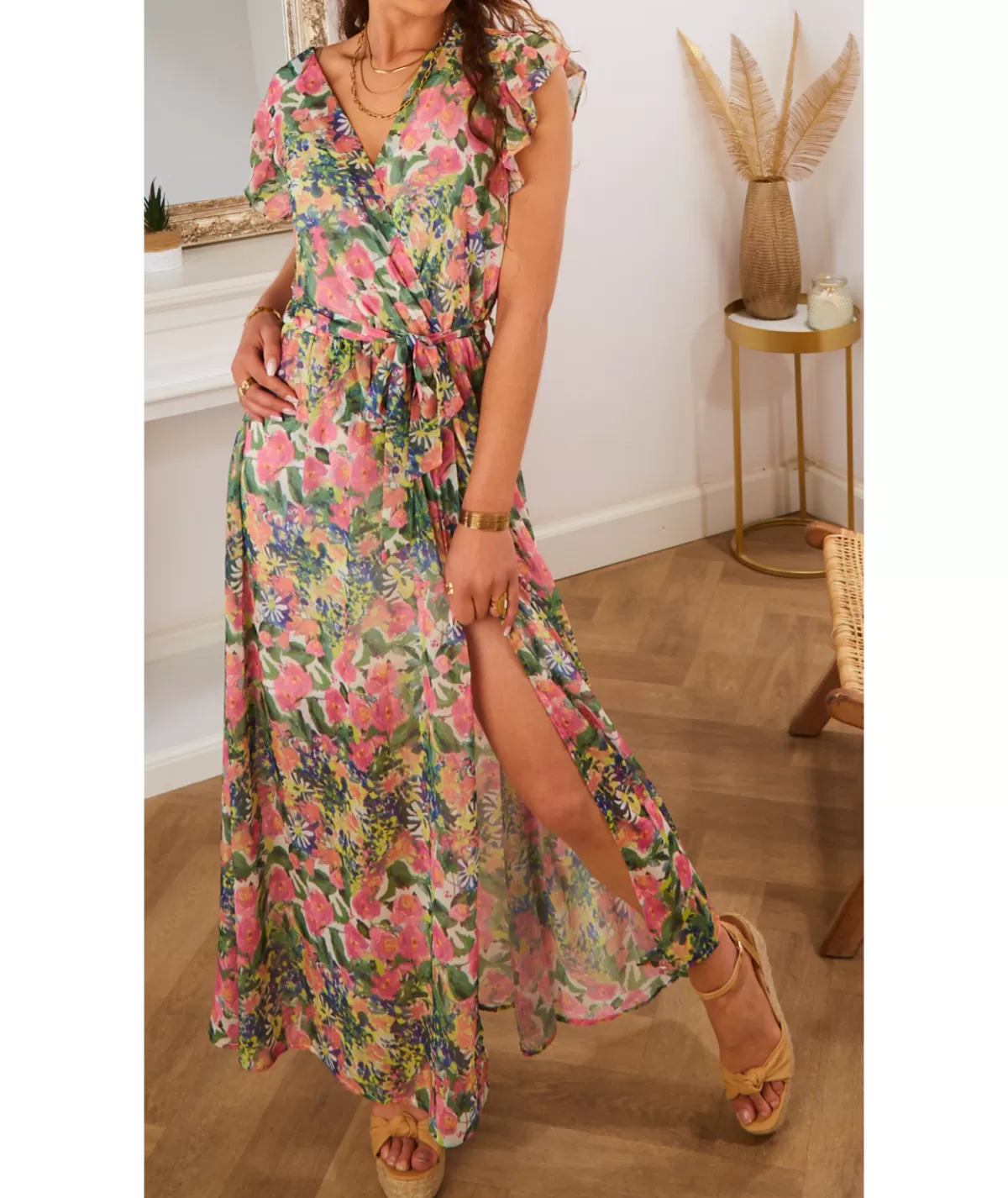 La boutique de Lilie Robes>ROBE GAZANIA Vert