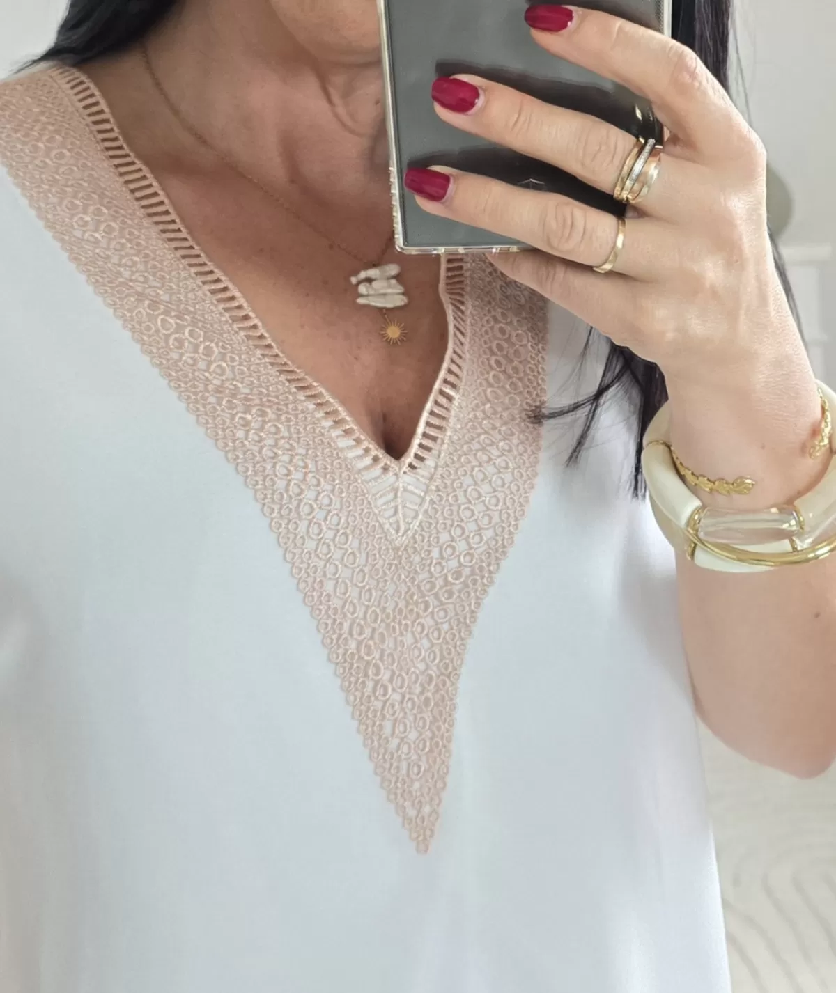 La boutique de Lilie Robes>ROBE GERALDINE Blanc