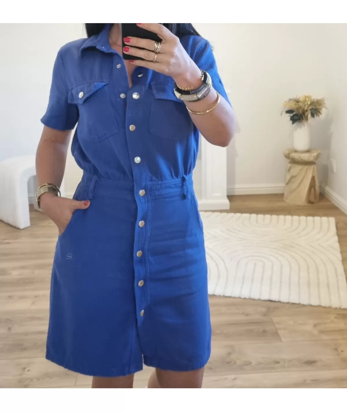 La boutique de Lilie Robes>ROBE GRAZIELLA Bleuelectrique