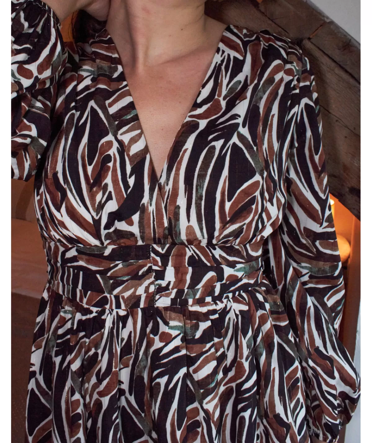 La boutique de Lilie Robes>ROBE GWENOLA Marron/brun