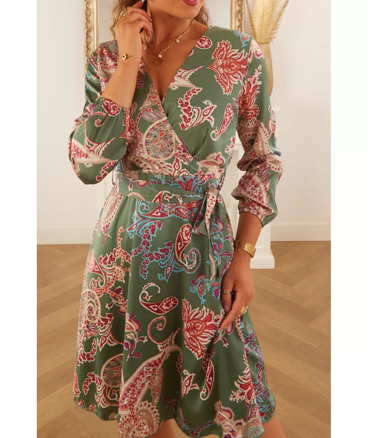 La boutique de Lilie Robes>ROBE IRENE Vert