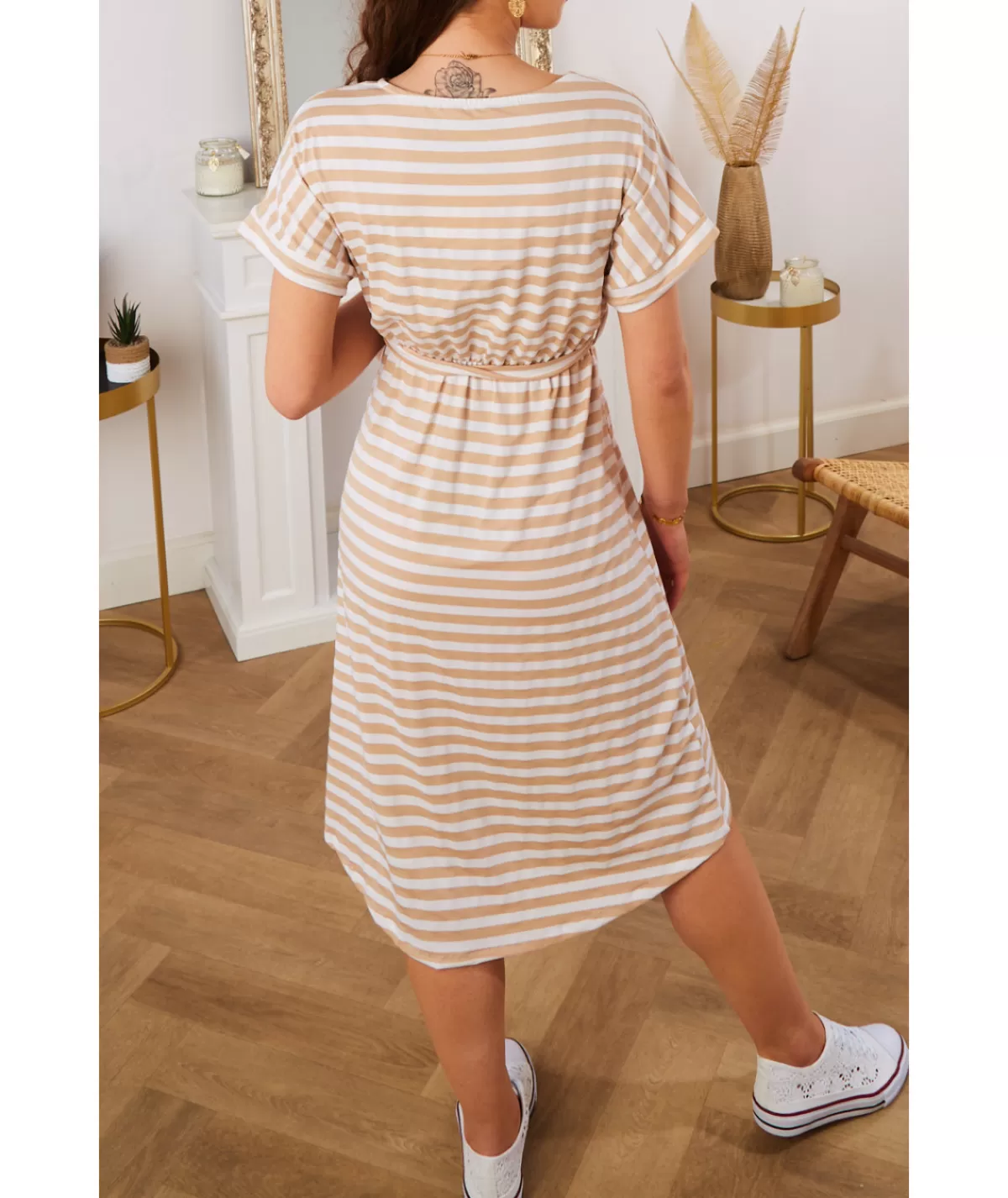 La boutique de Lilie Robes>ROBE JACKIE Beige