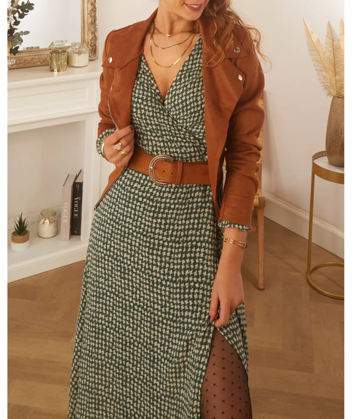 La boutique de Lilie Robes>ROBE JASMINA LONGUE Vert