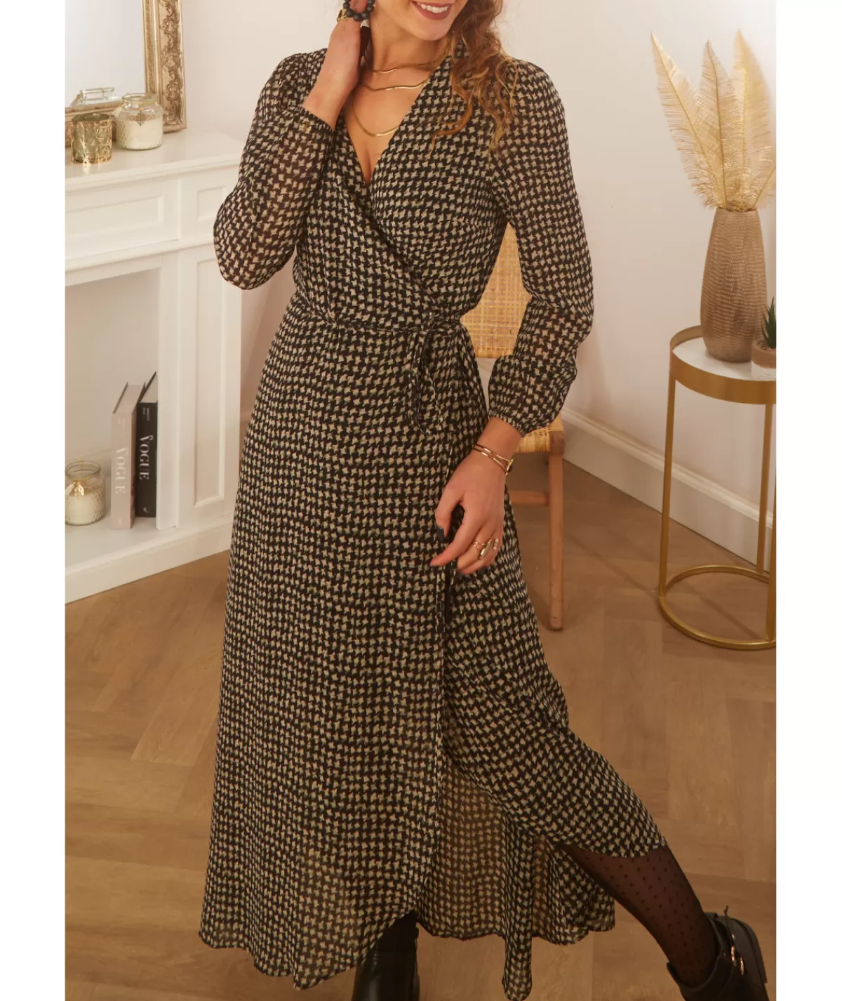 La boutique de Lilie Robes>ROBE JASMINA LONGUE Noir