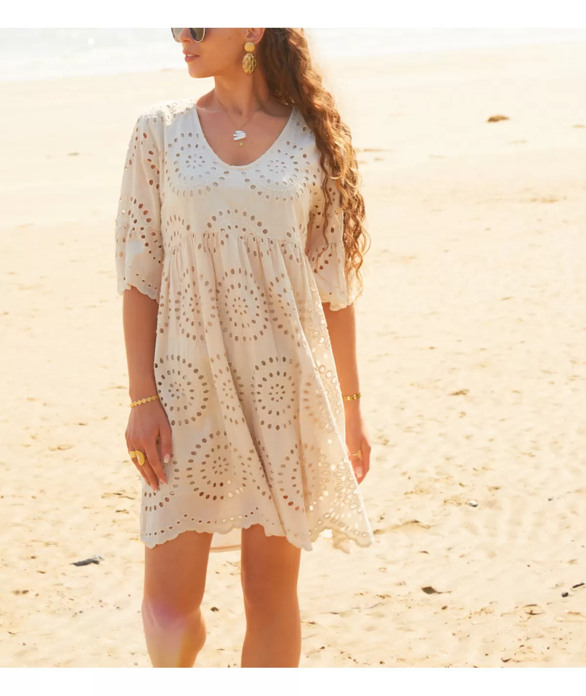 La boutique de Lilie Robes>ROBE JOULIA Beige