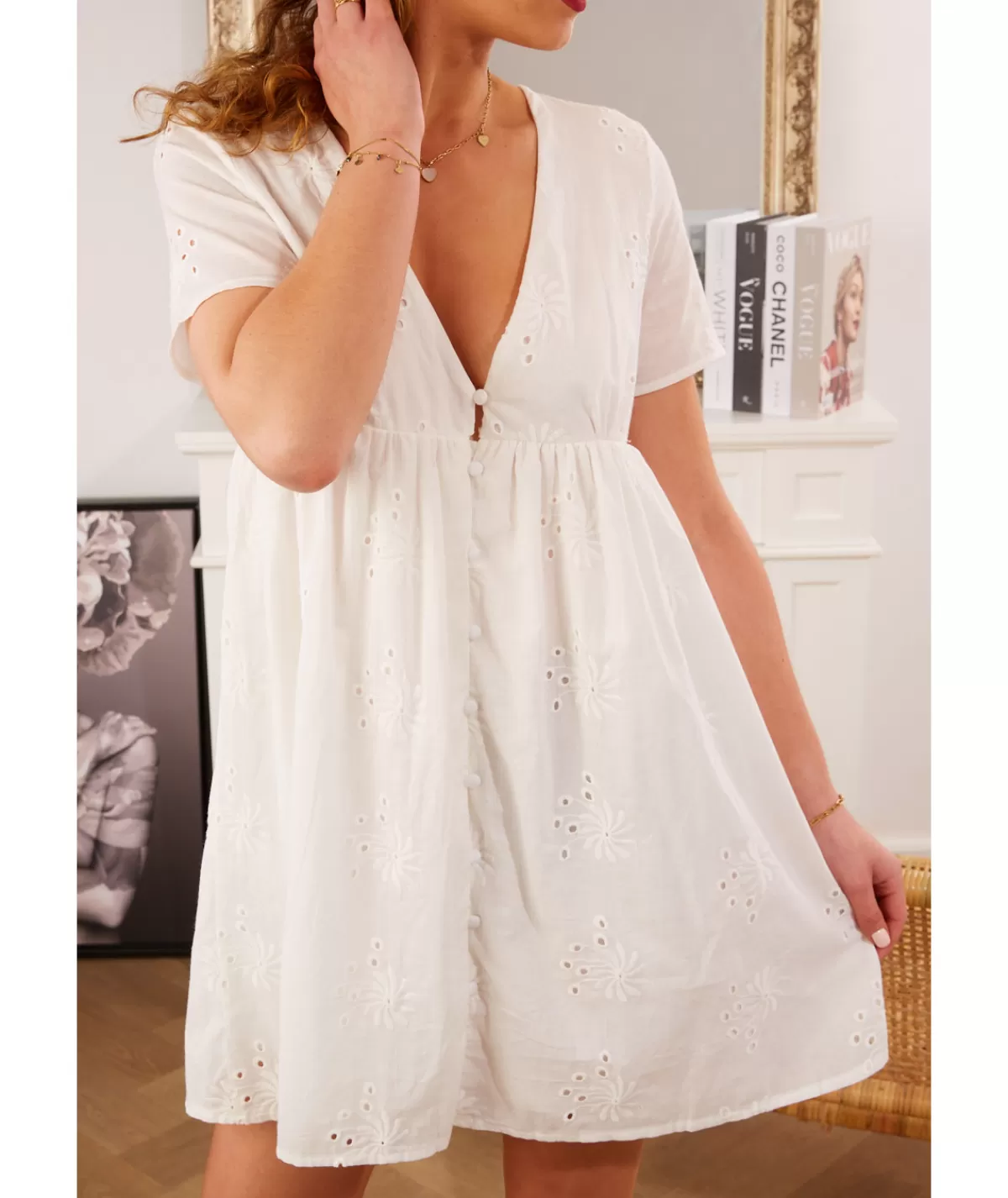 La boutique de Lilie Robes>ROBE KAREN Blanc