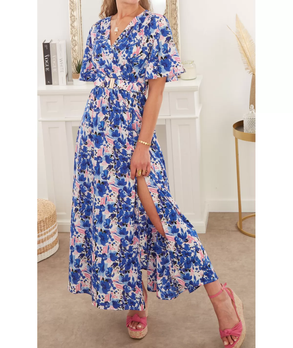 La boutique de Lilie Robes>ROBE KARINE Bleu