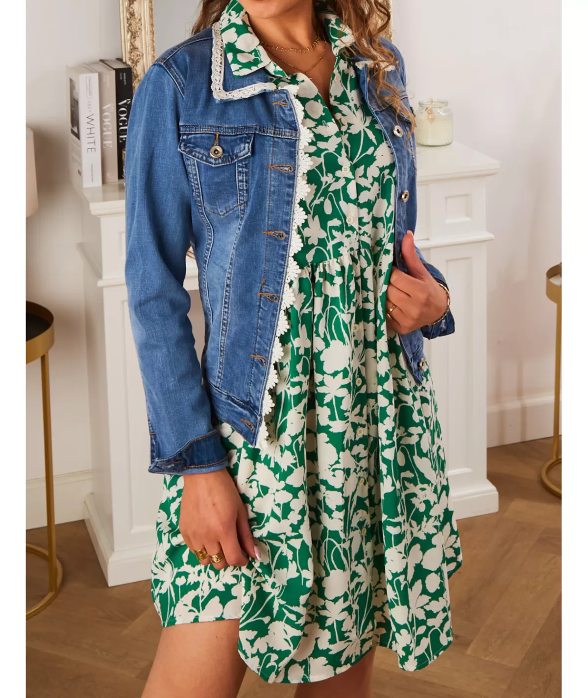 La boutique de Lilie Robes>ROBE KARMEN Vert