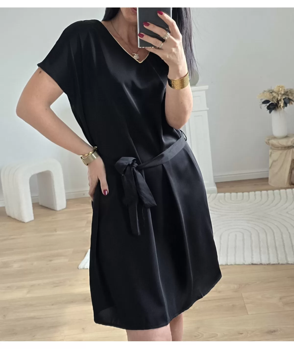 La boutique de Lilie Robes>ROBE KATTEL Noir