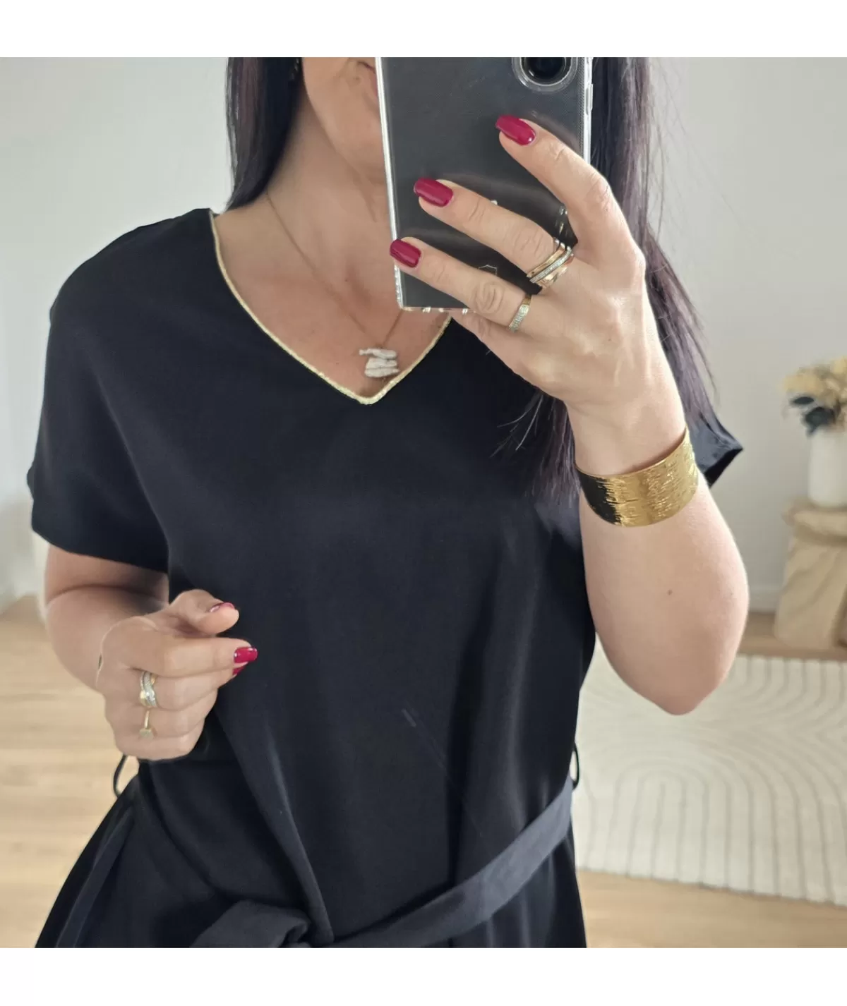La boutique de Lilie Robes>ROBE KATTEL Noir