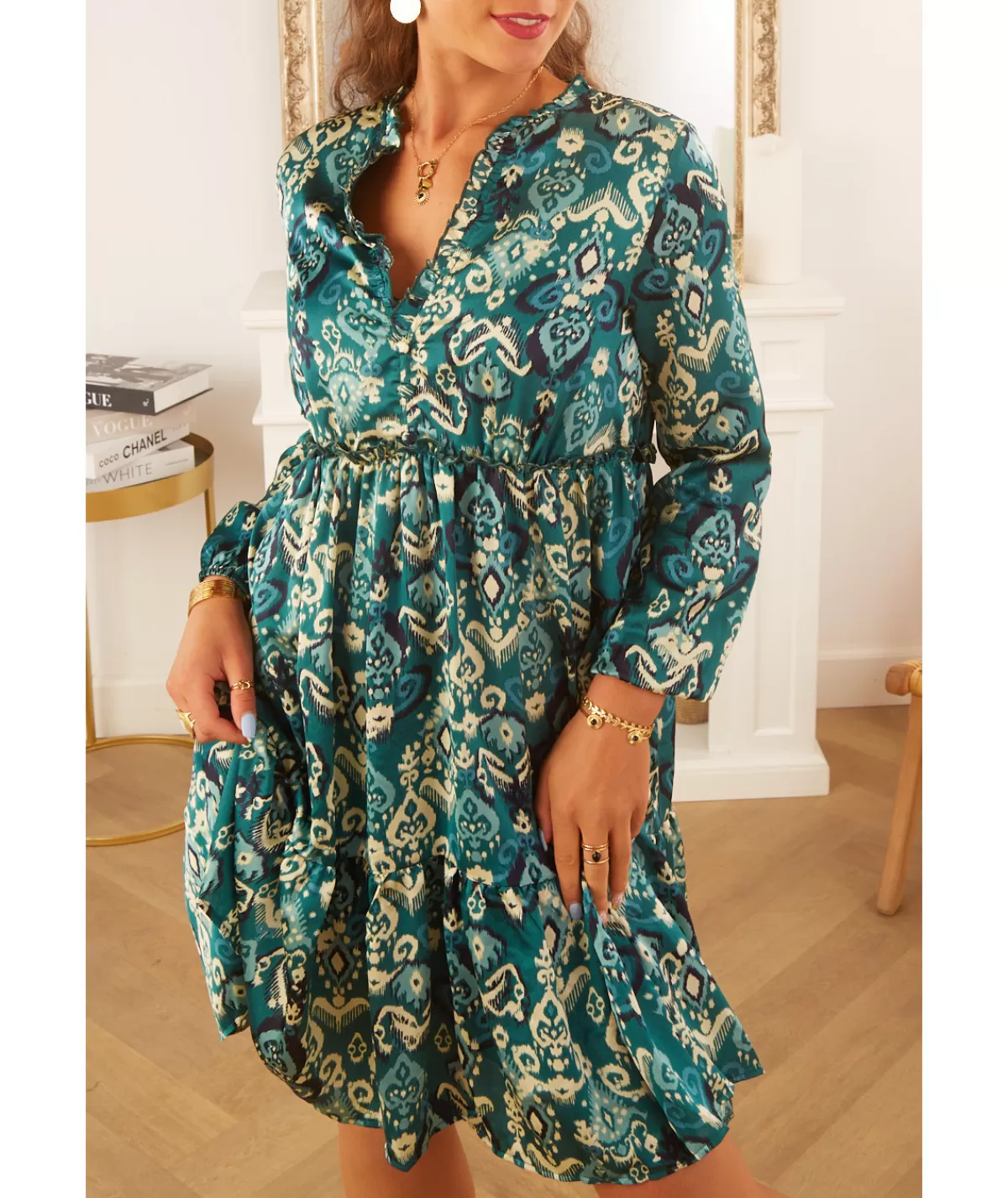 La boutique de Lilie Robes>ROBE KAYRA Vert