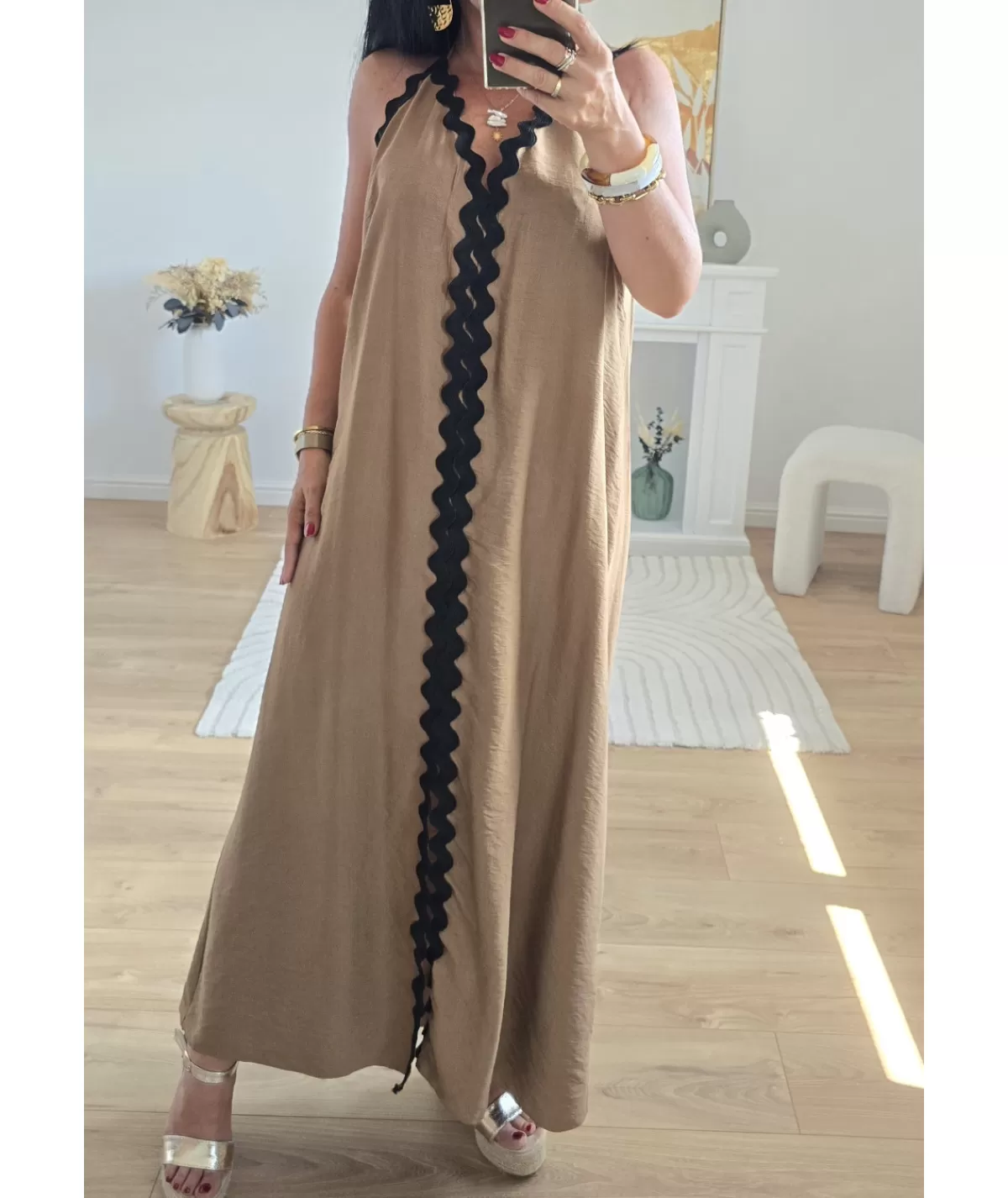 La boutique de Lilie Robes>ROBE LAETITIA Camel