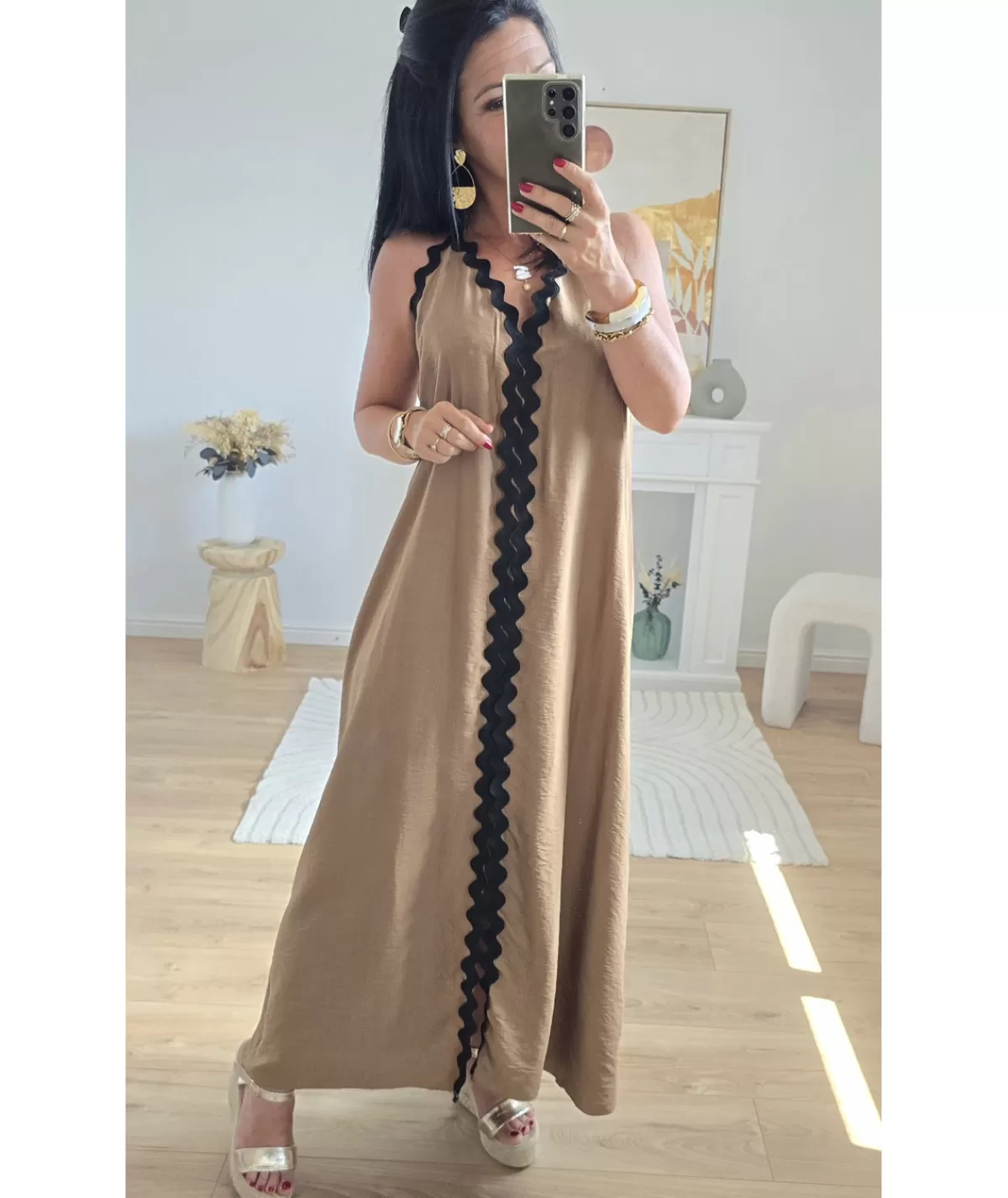 La boutique de Lilie Robes>ROBE LAETITIA Camel