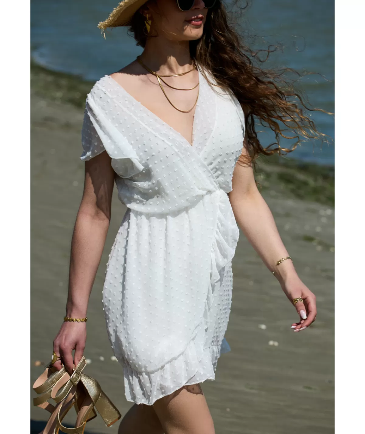 La boutique de Lilie Robes>ROBE LATIFA Blanc