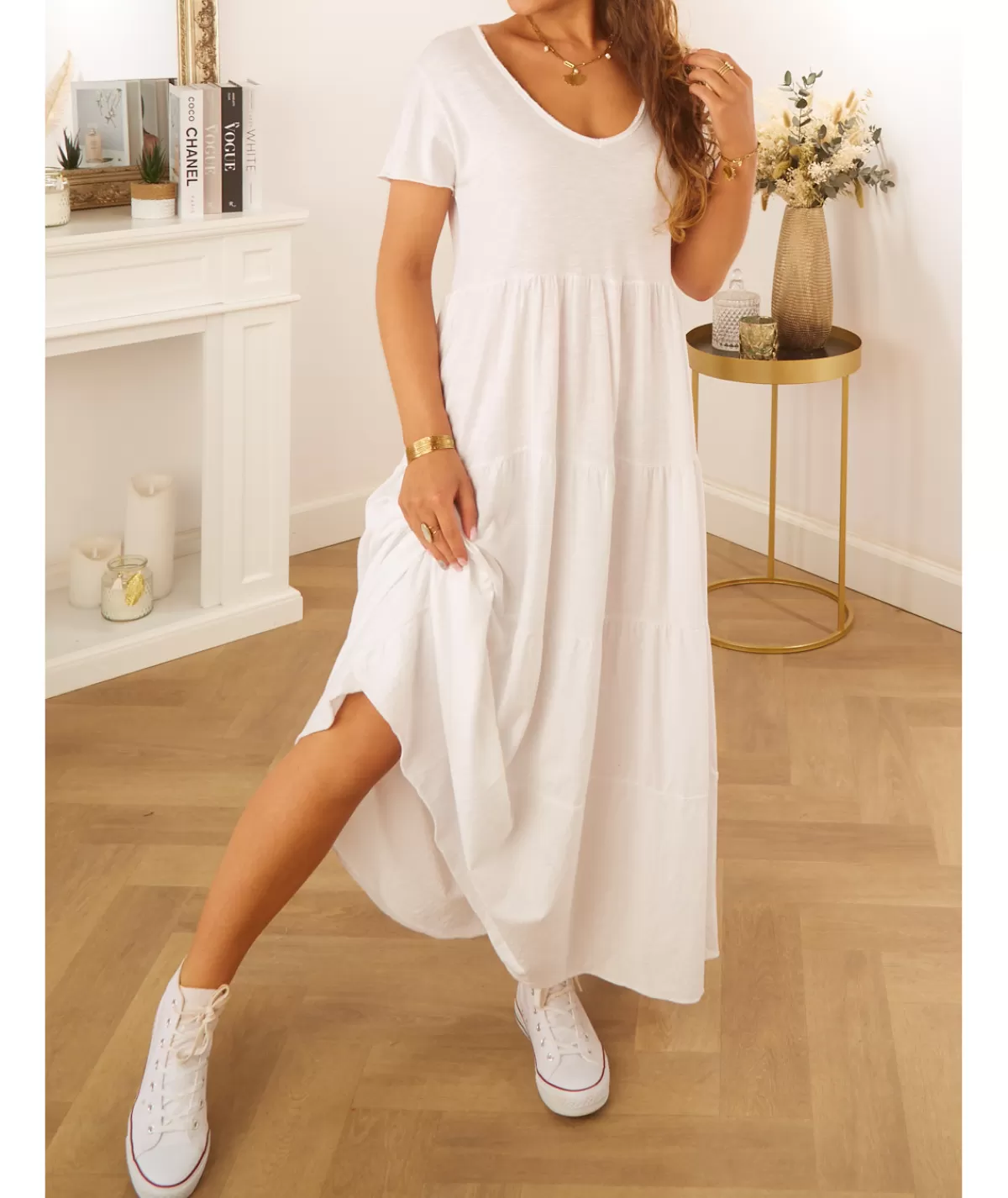 La boutique de Lilie Robes>ROBE LAURENZA Blanc