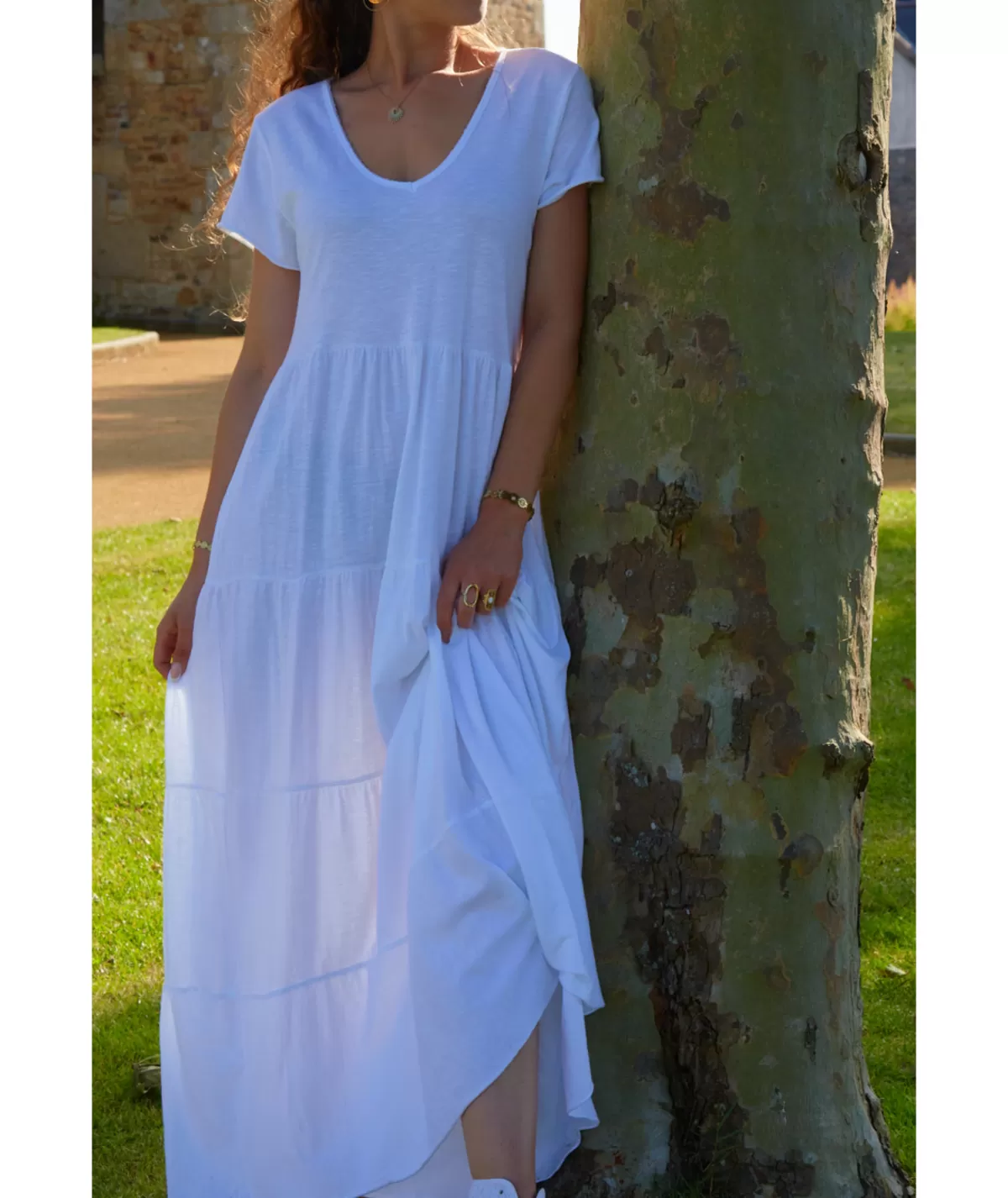 La boutique de Lilie Robes>ROBE LAURENZA Blanc