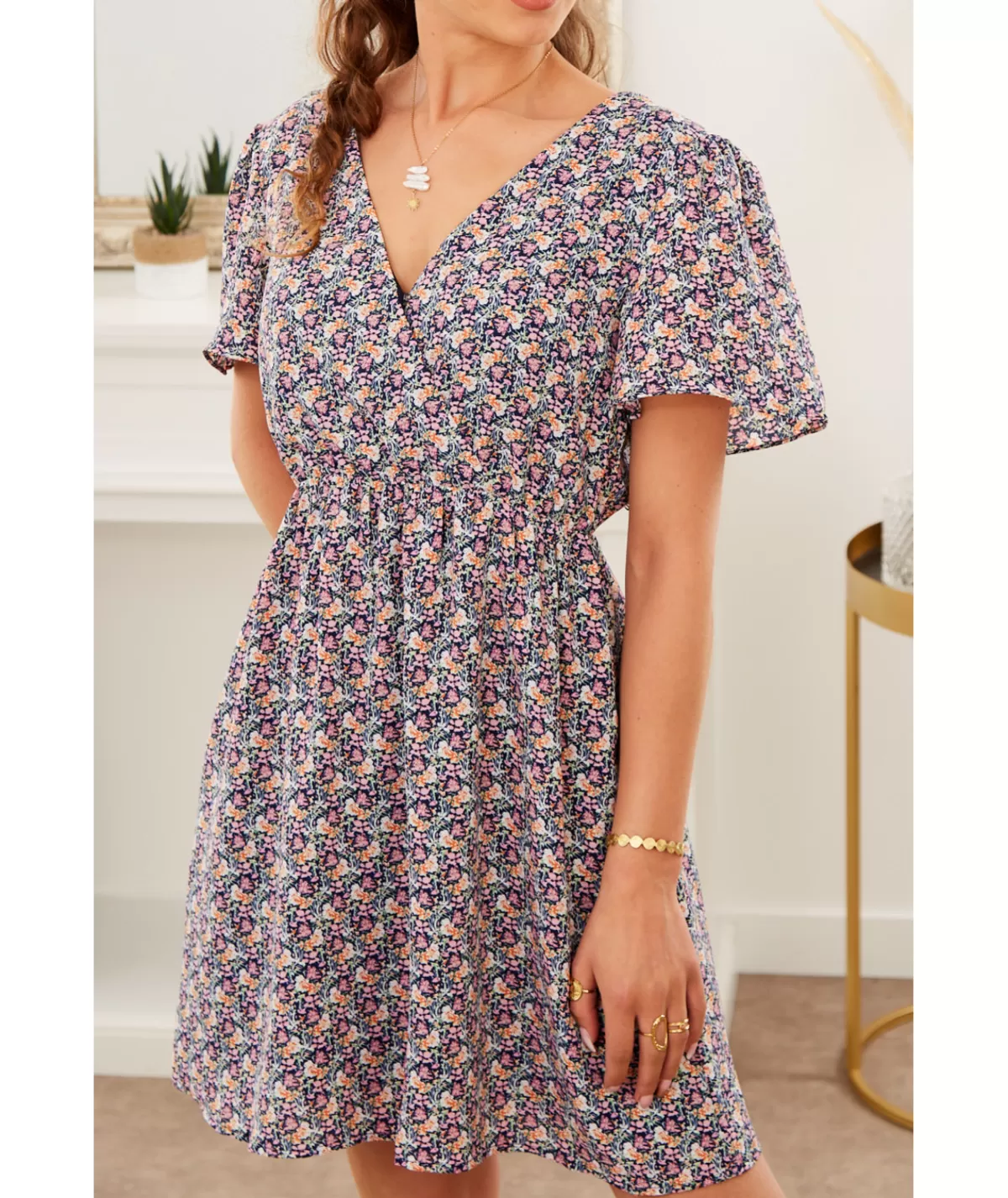 La boutique de Lilie Robes>ROBE LEONIE Marine