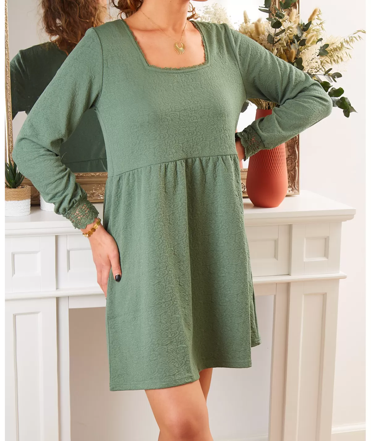 La boutique de Lilie Robes>ROBE LISANDRA VERT D'EAU Vertdeau