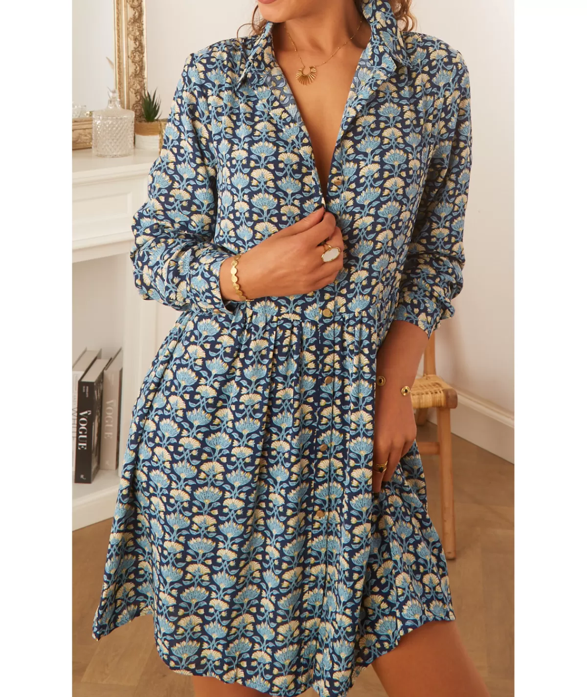 La boutique de Lilie Robes>ROBE LOLY Bleu