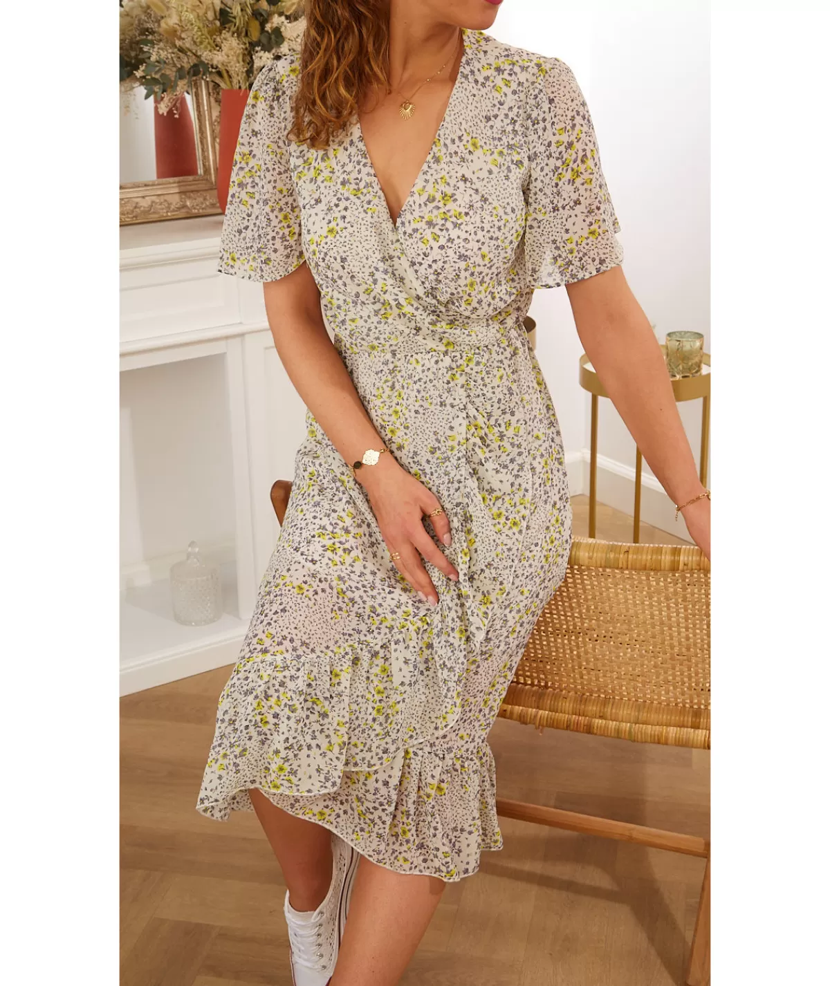 La boutique de Lilie Robes>ROBE LONGUE ANASTACIA Blanc