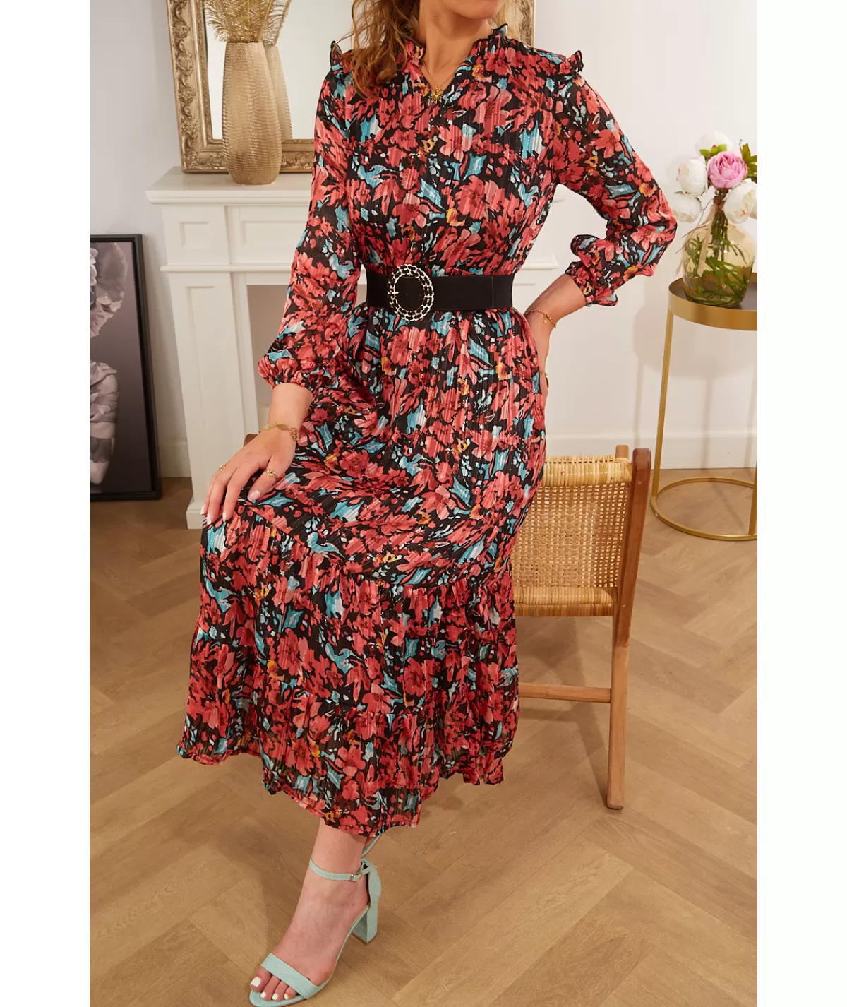 La boutique de Lilie Robes>ROBE LONGUE POLINA Noir