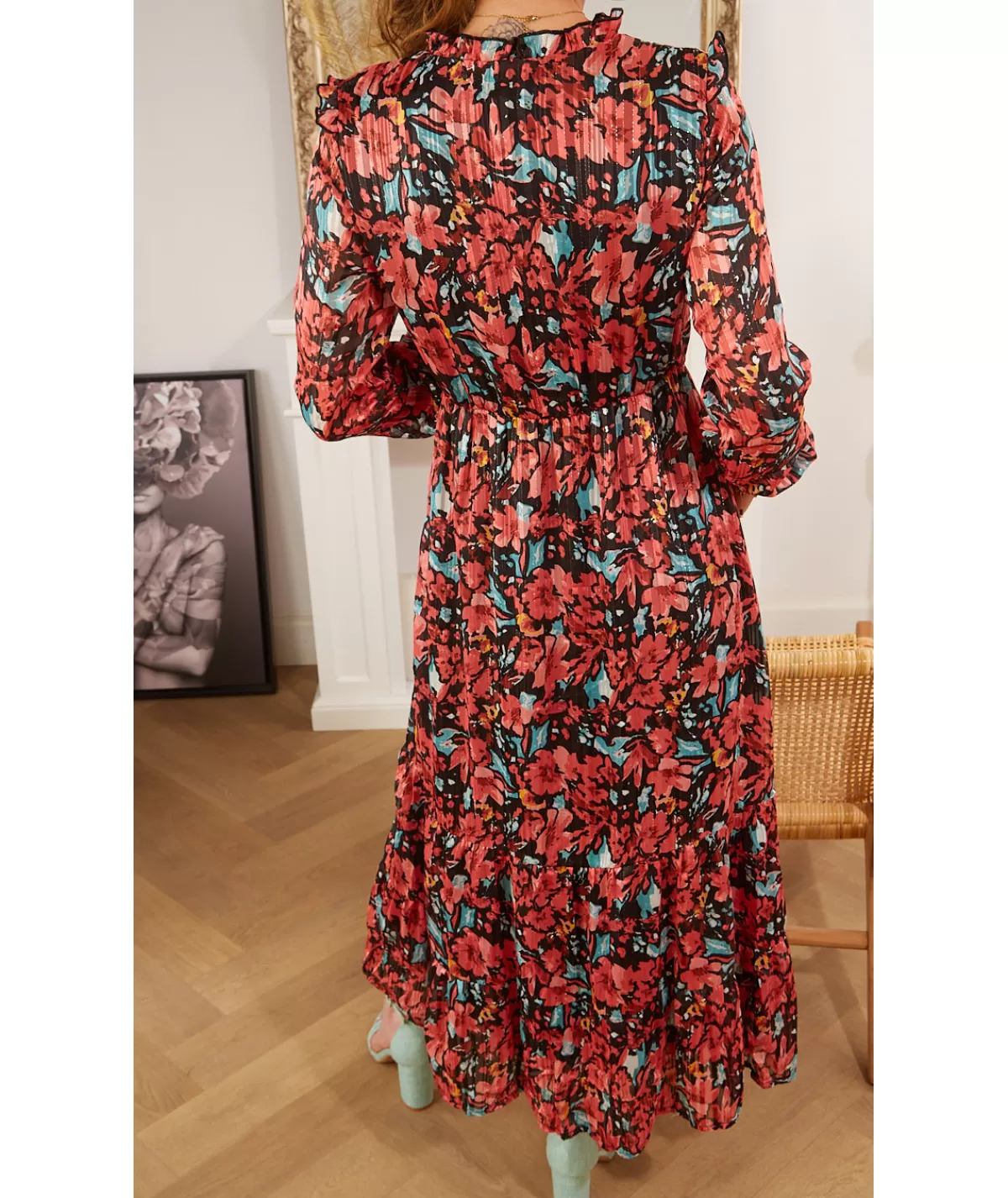 La boutique de Lilie Robes>ROBE LONGUE POLINA Noir