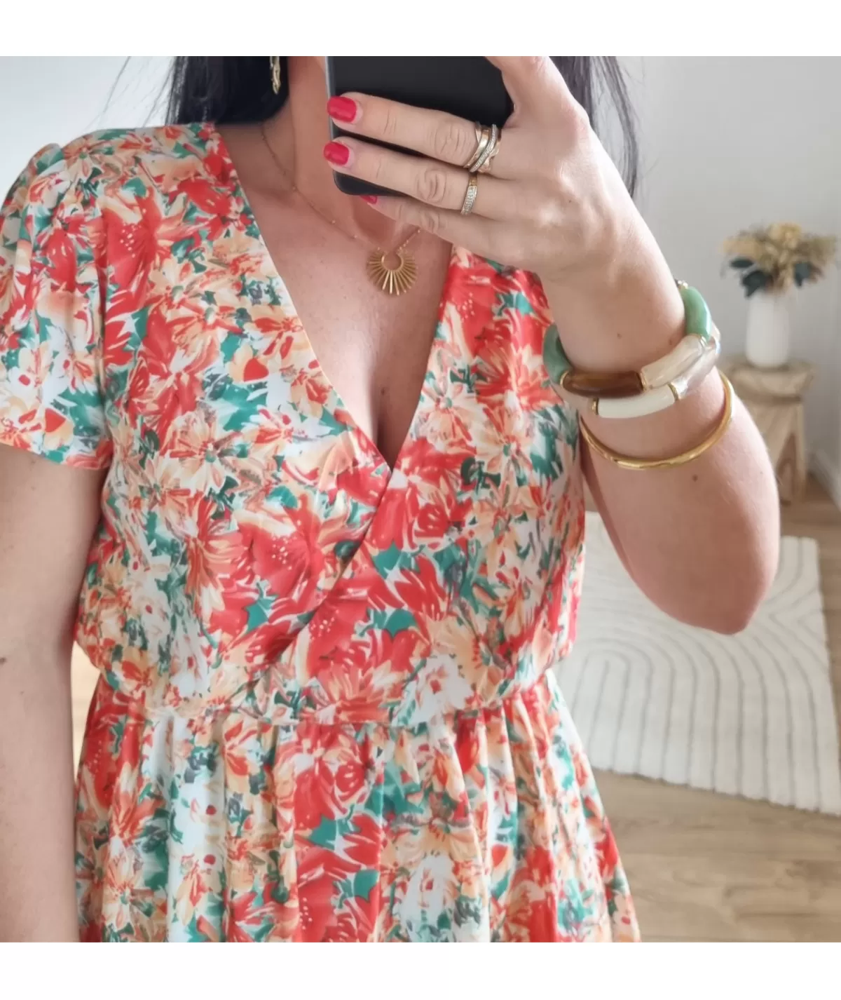 La boutique de Lilie Robes>ROBE LOUNA Orange