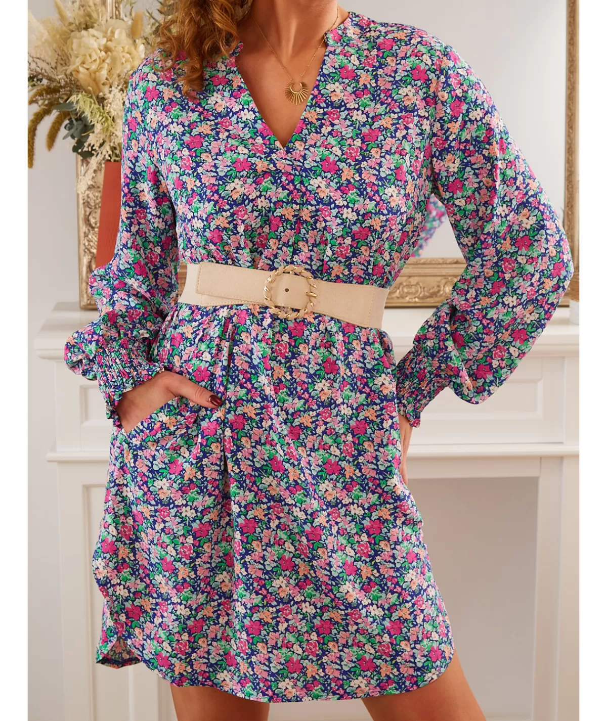 La boutique de Lilie Robes>ROBE LUCIE - Bleu