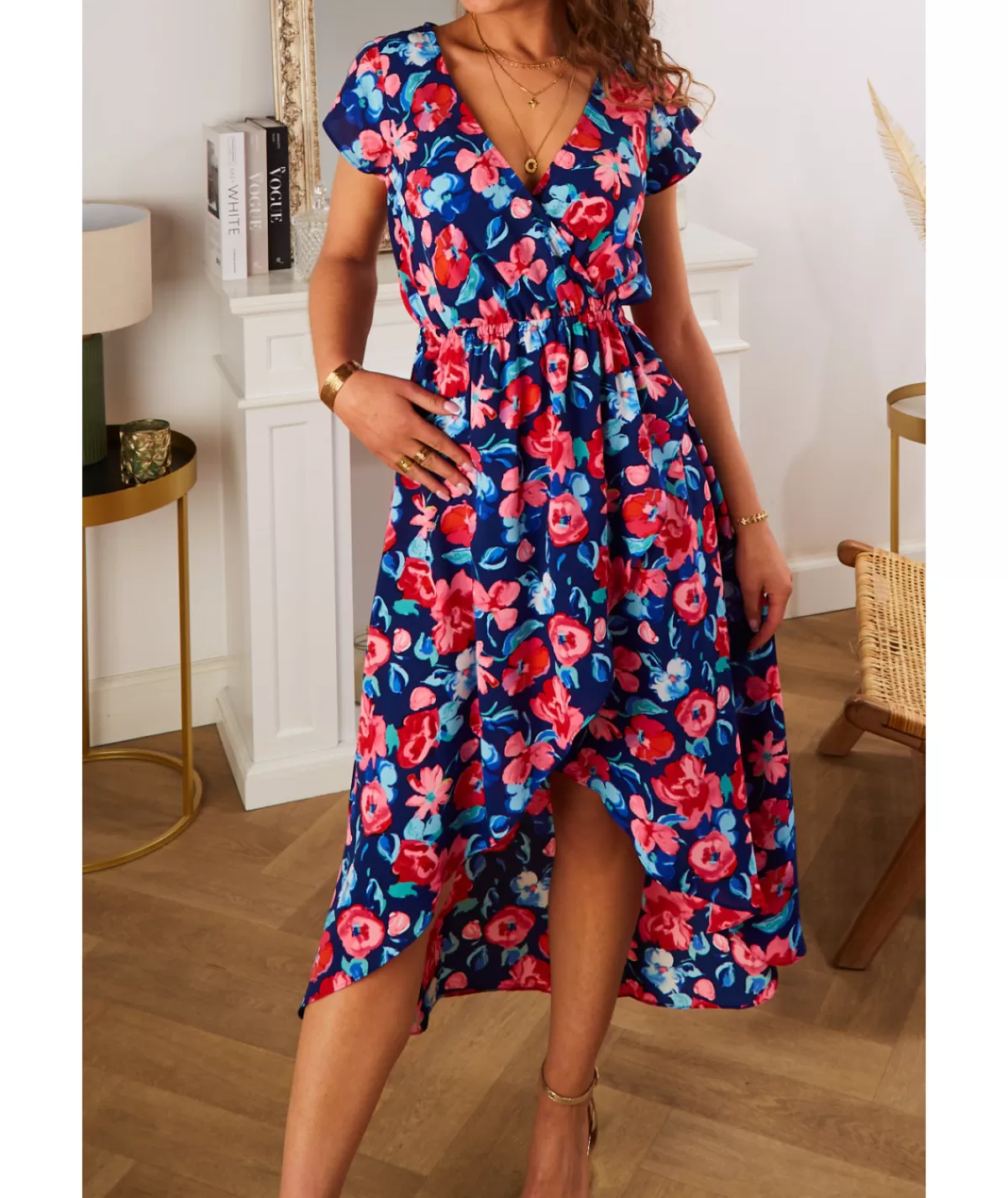 La boutique de Lilie Robes>ROBE LYDIA Bleu