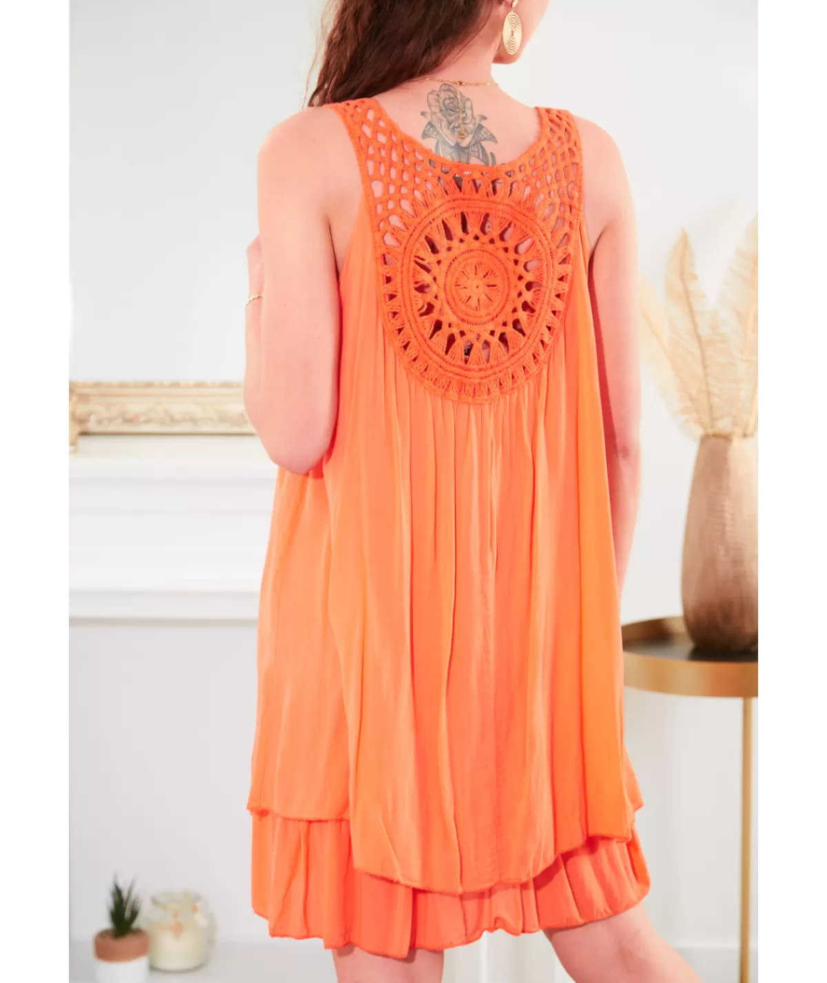 La boutique de Lilie Robes>ROBE MAGALIE Orange