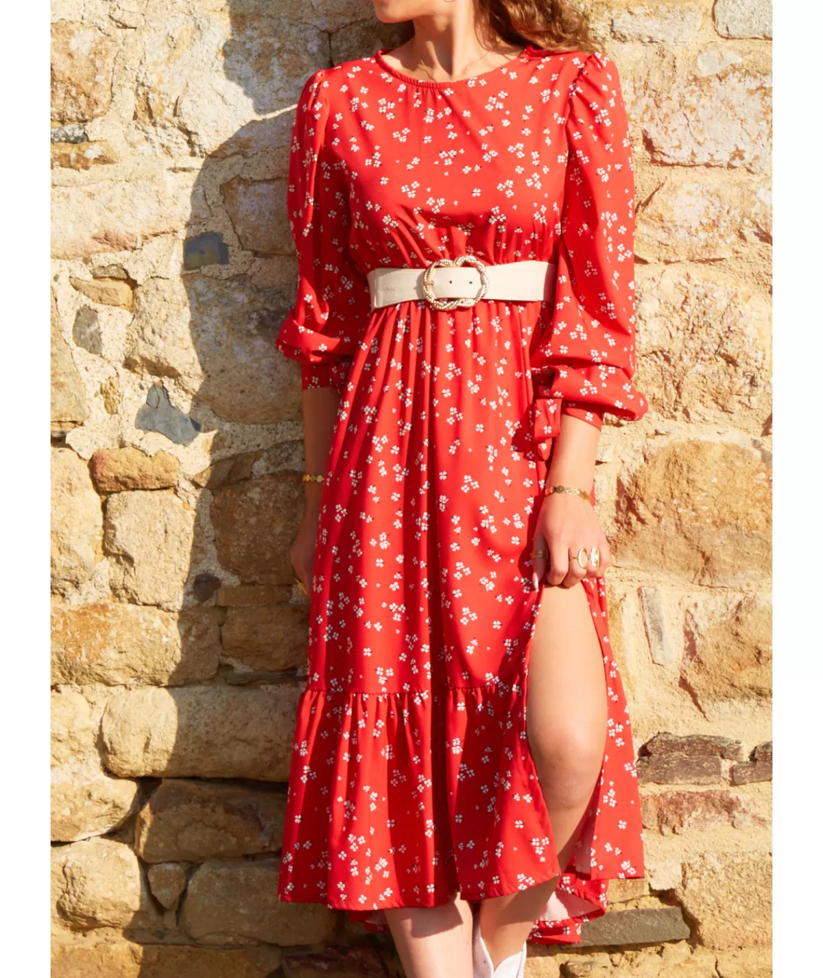 La boutique de Lilie Robes>ROBE MAGNOLIA Rouge