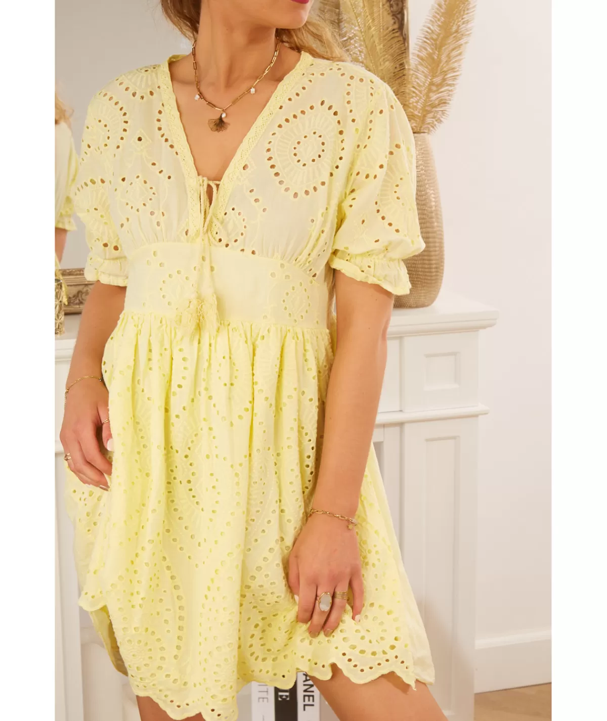 La boutique de Lilie Robes>ROBE MAGNOLIA Jaune