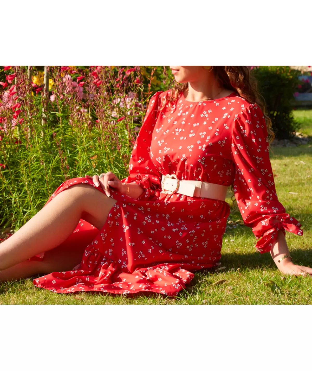 La boutique de Lilie Robes>ROBE MAGNOLIA Rouge