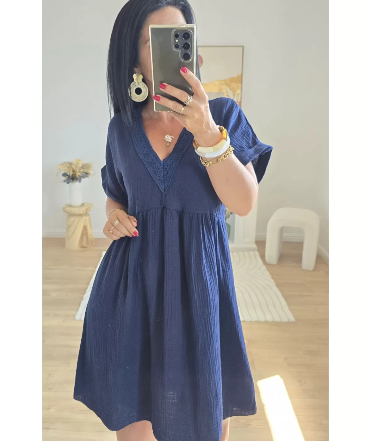 La boutique de Lilie Robes>ROBE MARLENE Marine