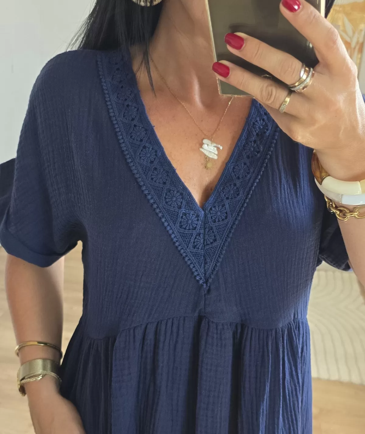 La boutique de Lilie Robes>ROBE MARLENE Marine