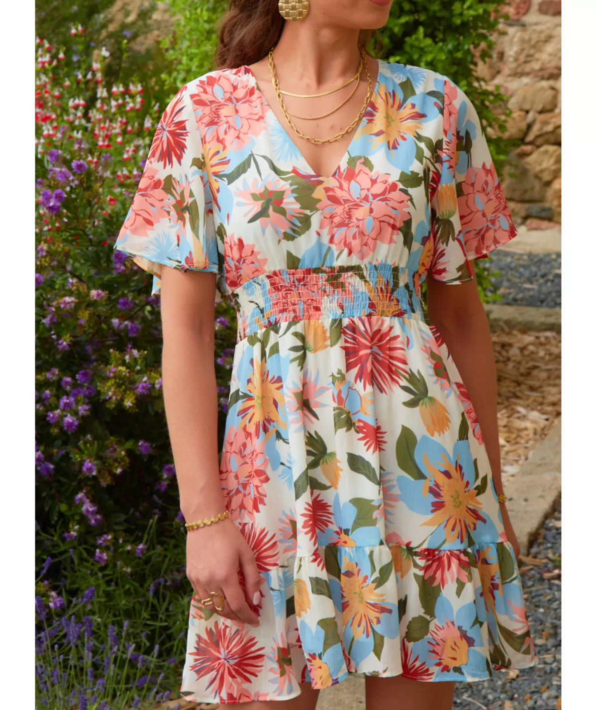 La boutique de Lilie Robes>ROBE MEGANE Blanc