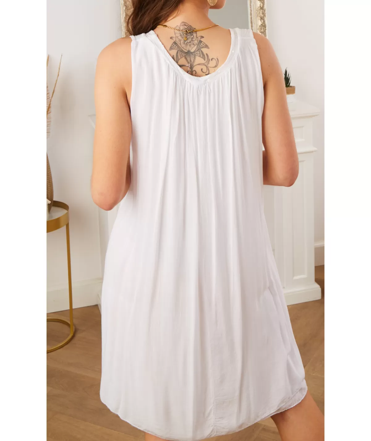 La boutique de Lilie Robes>ROBE MELANIE Blanc