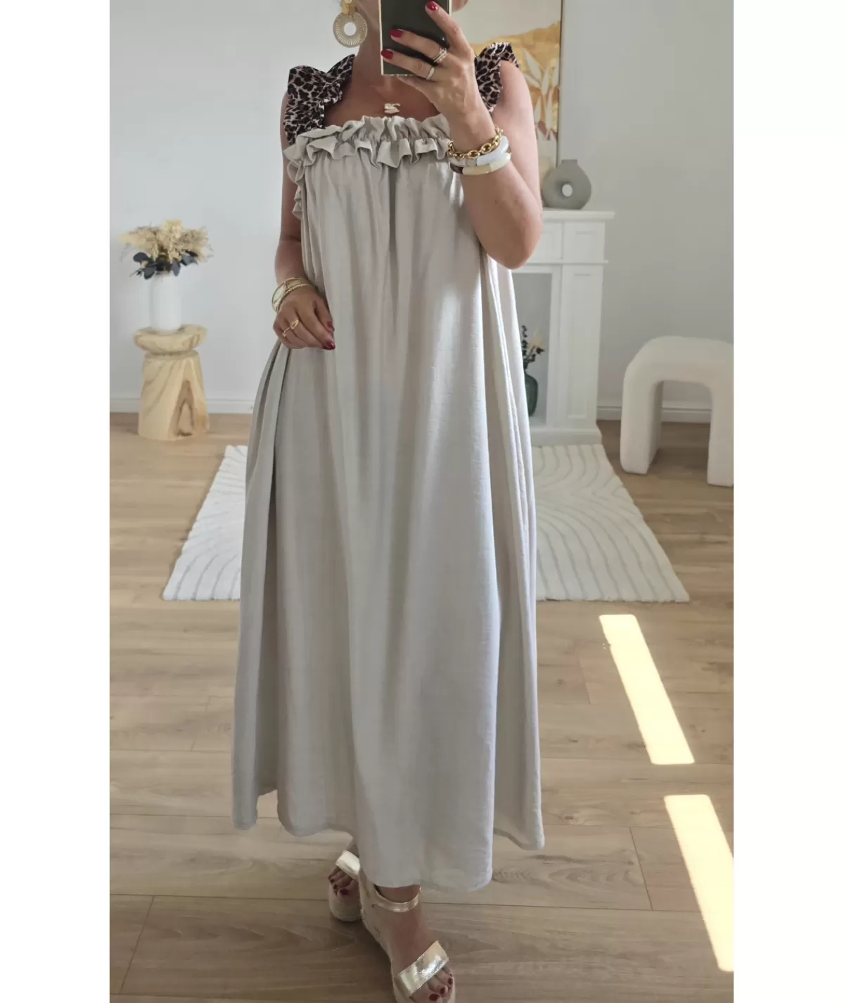 La boutique de Lilie Robes>ROBE MELVINA Beige