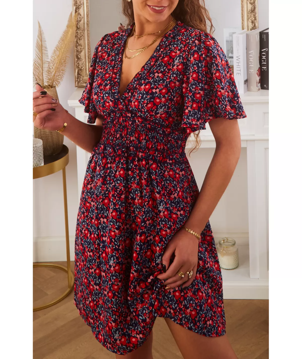 La boutique de Lilie Robes>ROBE MEREDITH Rouge