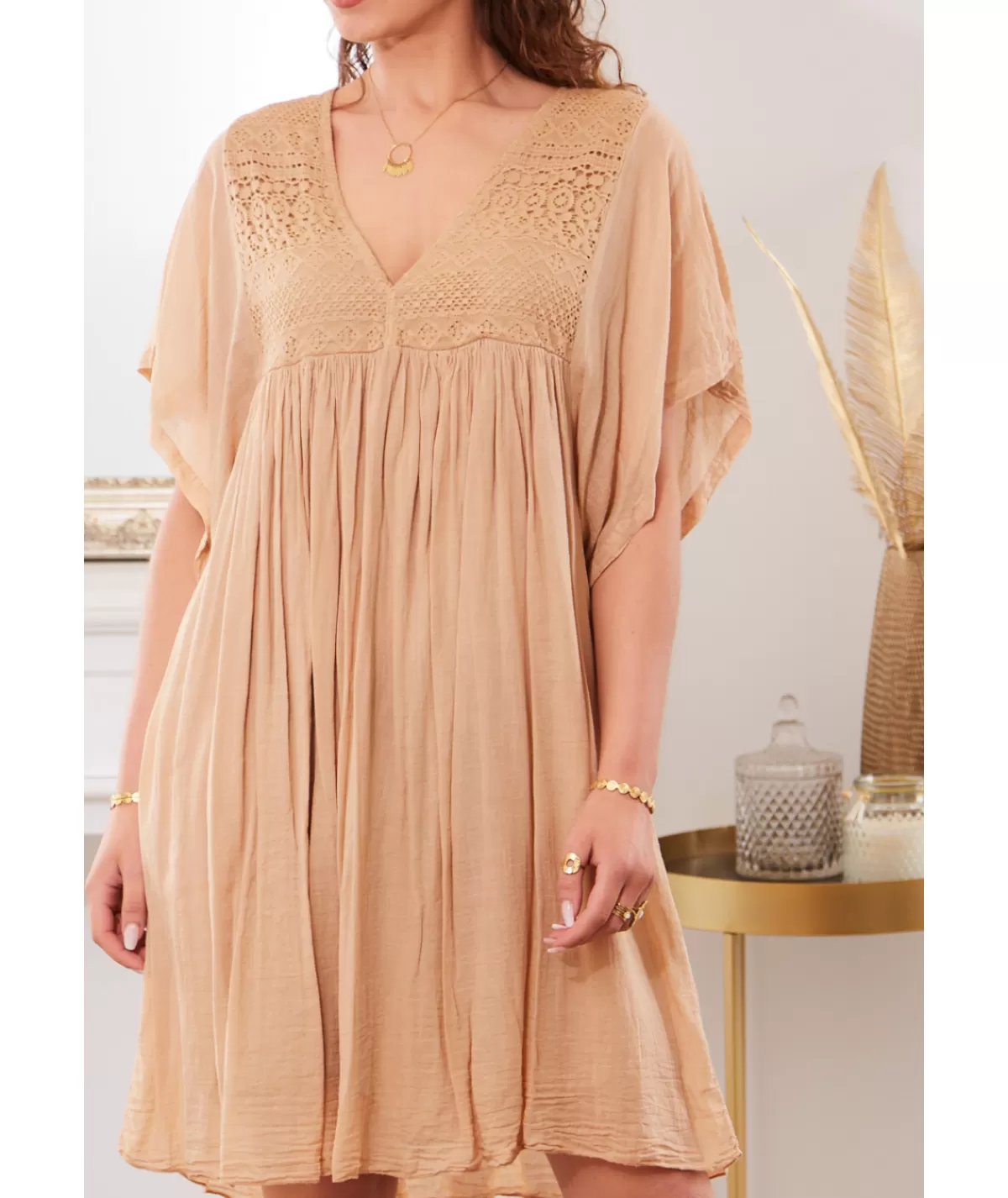La boutique de Lilie Robes>ROBE MONICA Taupe