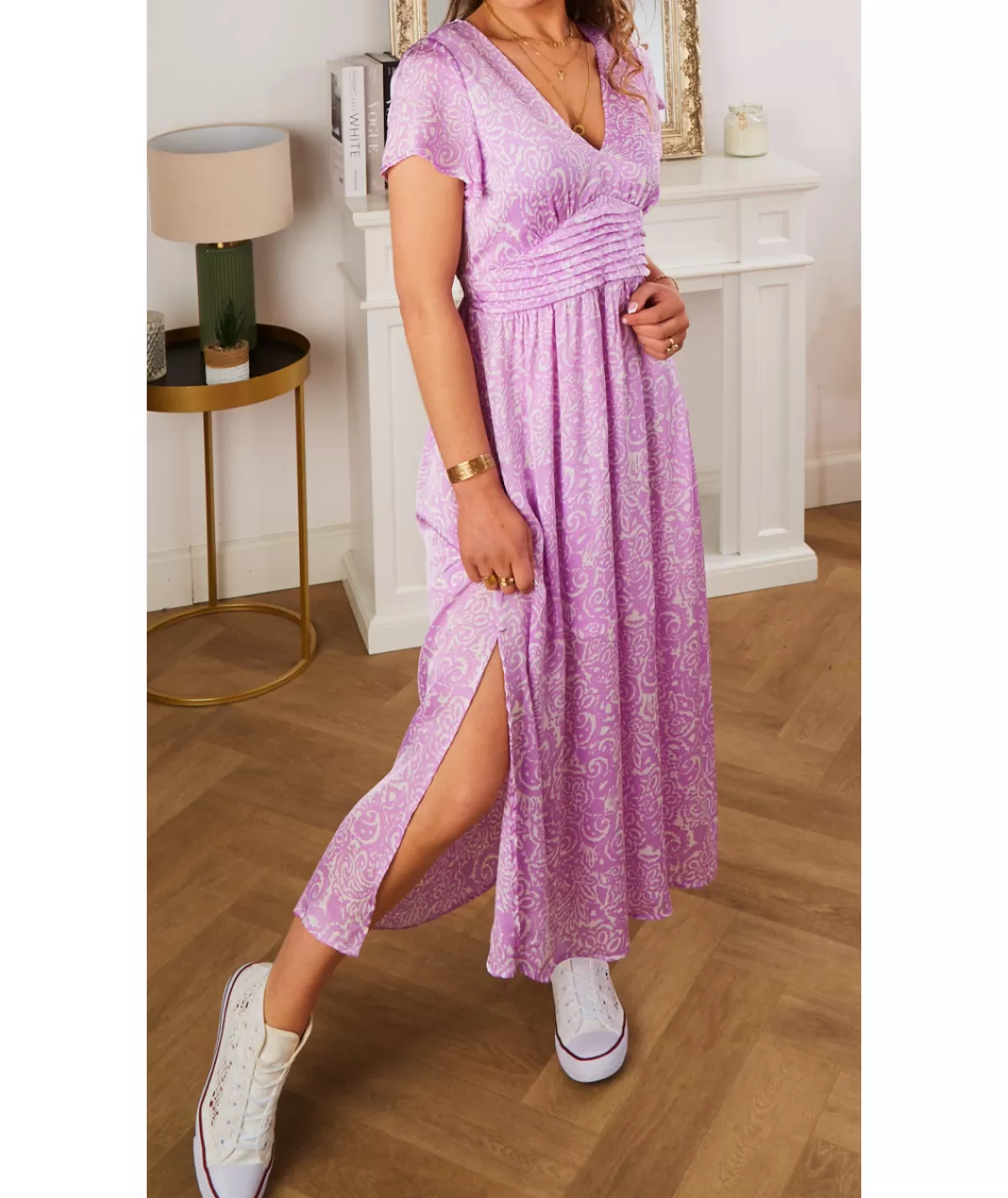 La boutique de Lilie Robes>ROBE NABILA Lilas