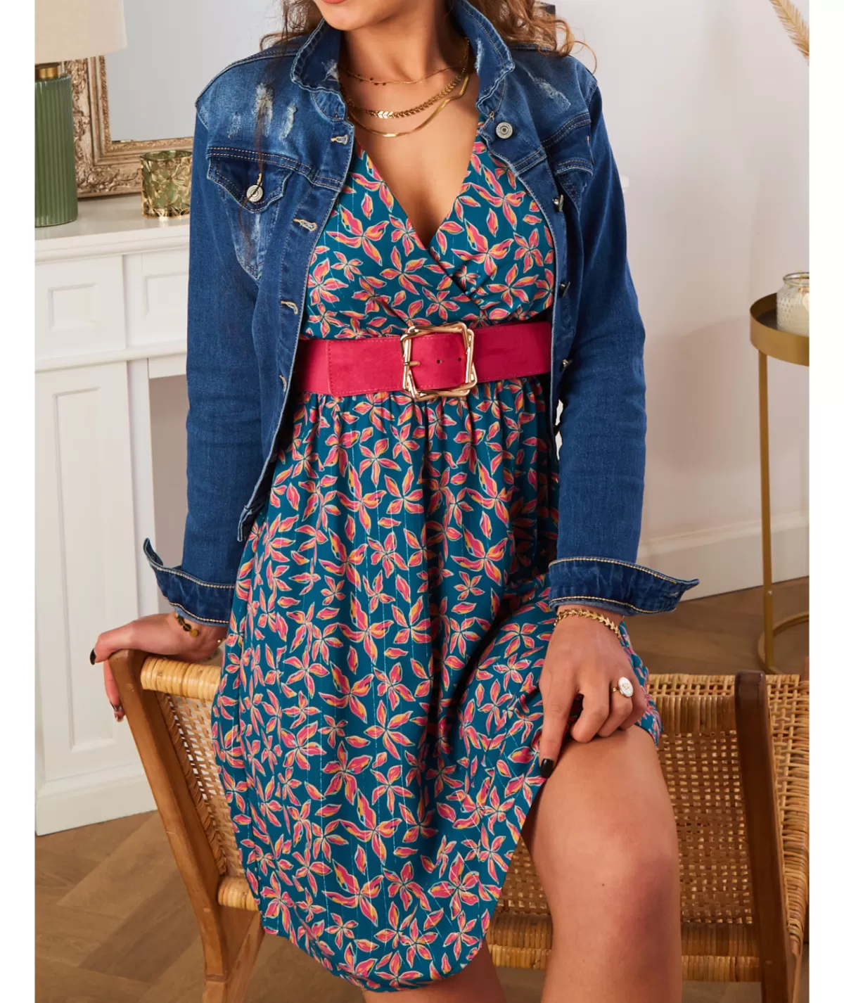 La boutique de Lilie Robes>ROBE NACERA Bleucanard