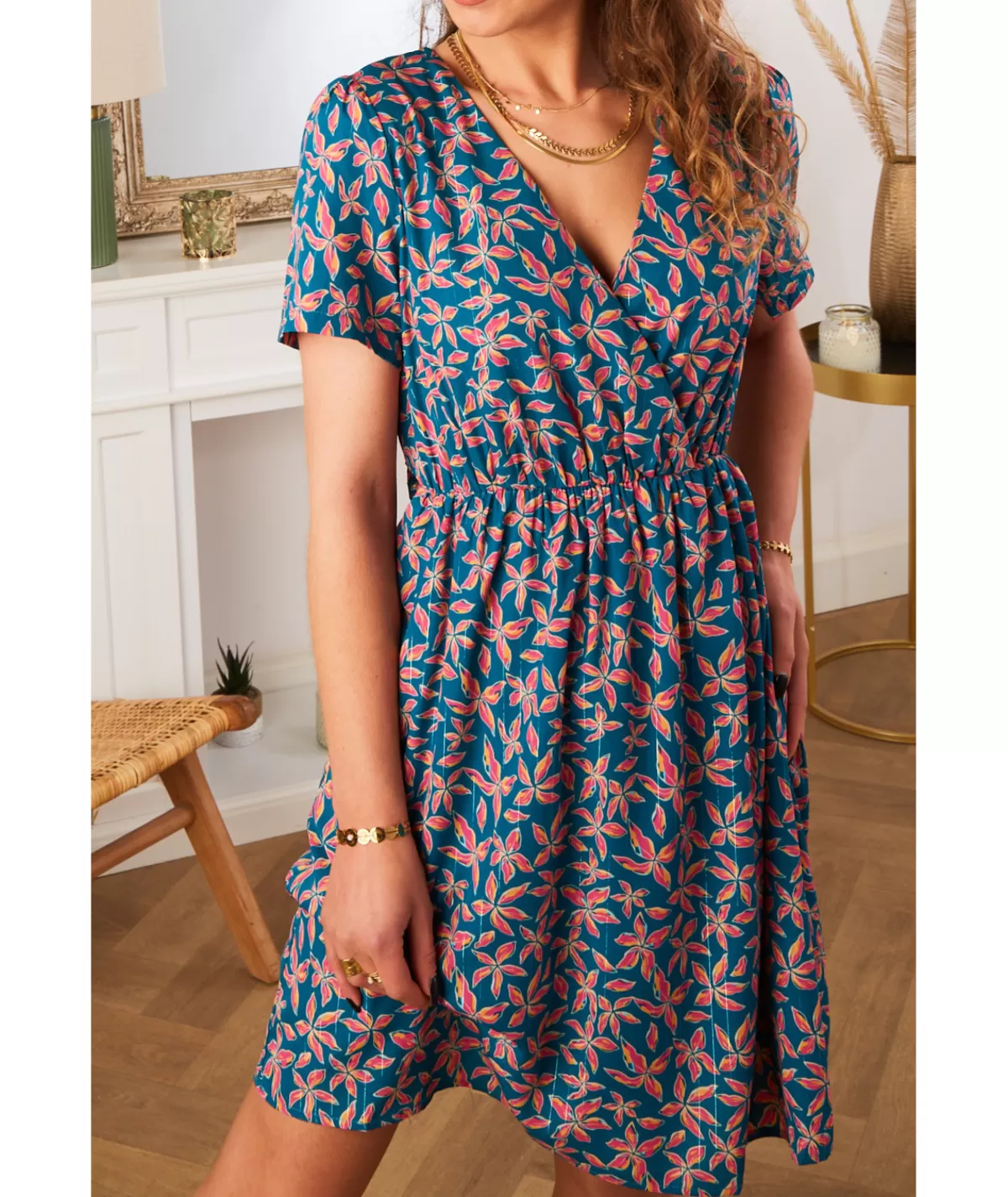 La boutique de Lilie Robes>ROBE NACERA Bleucanard