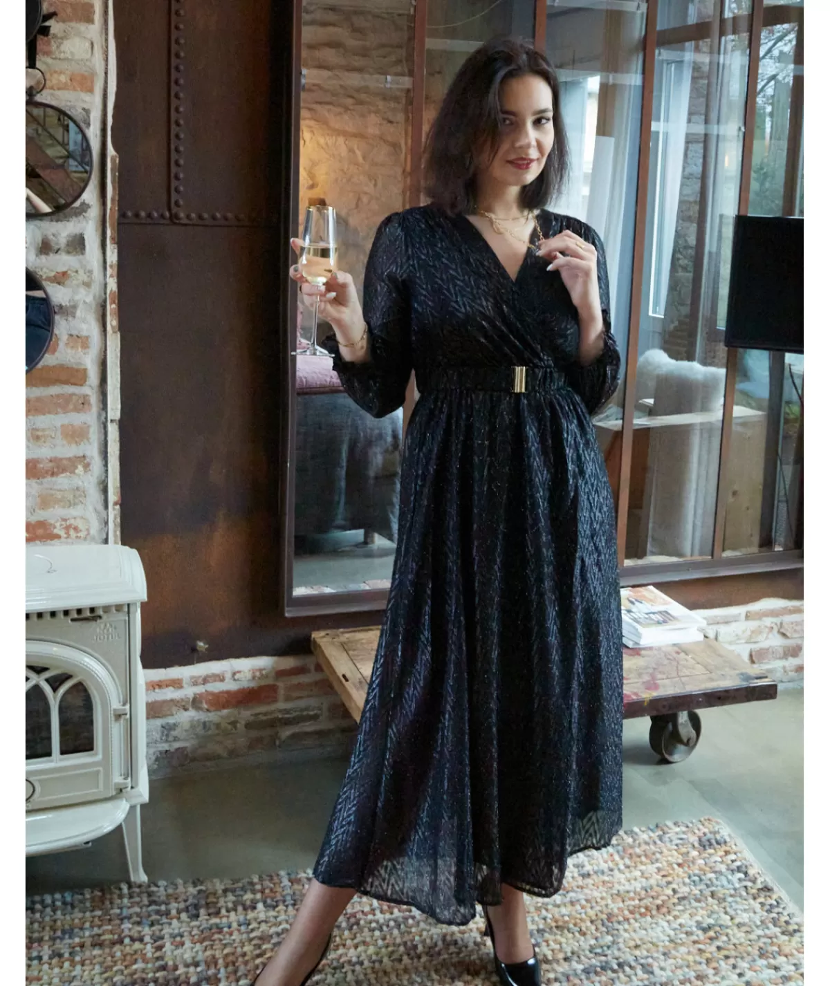 La boutique de Lilie Robes>ROBE NANCY Noir