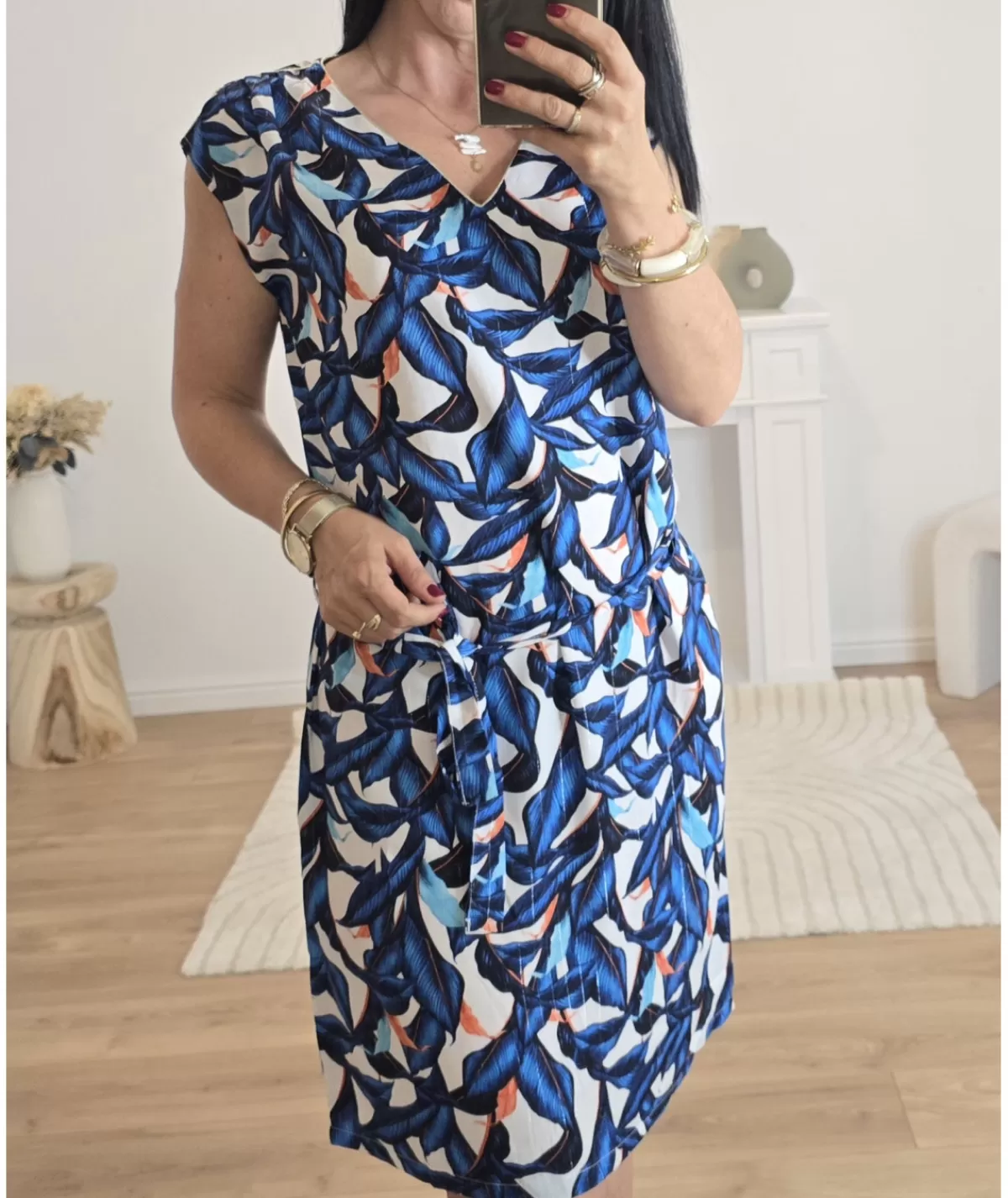 La boutique de Lilie Robes>ROBE NISMA Bleu